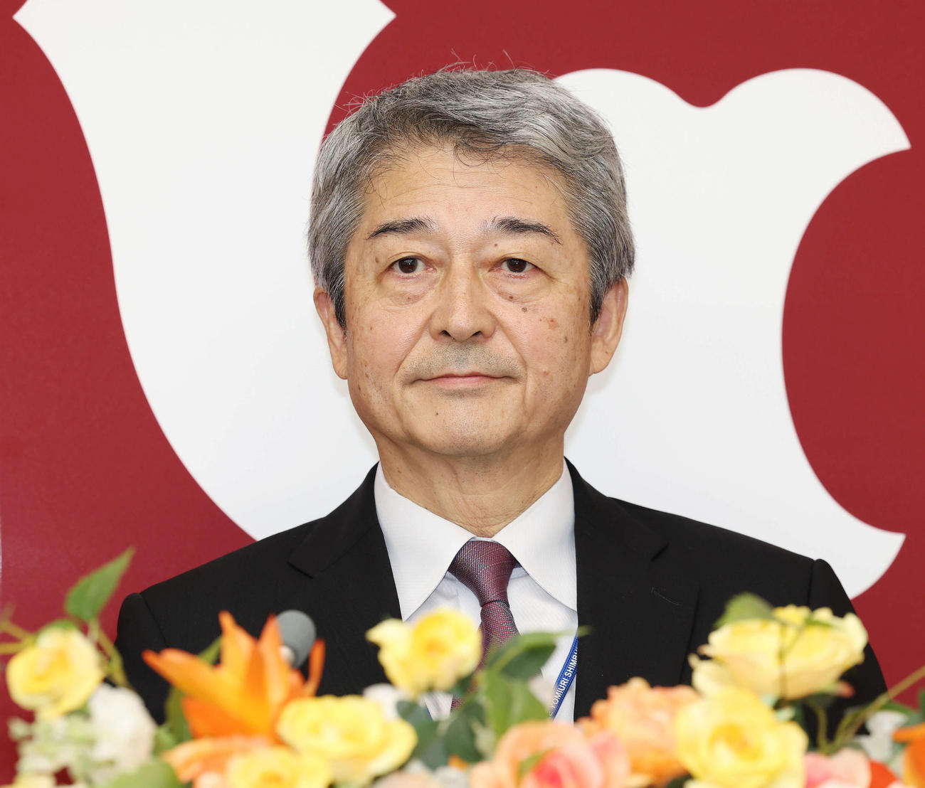 巨人の新社長に就任した国松徹代表取締役社長（撮影・宮地輝）