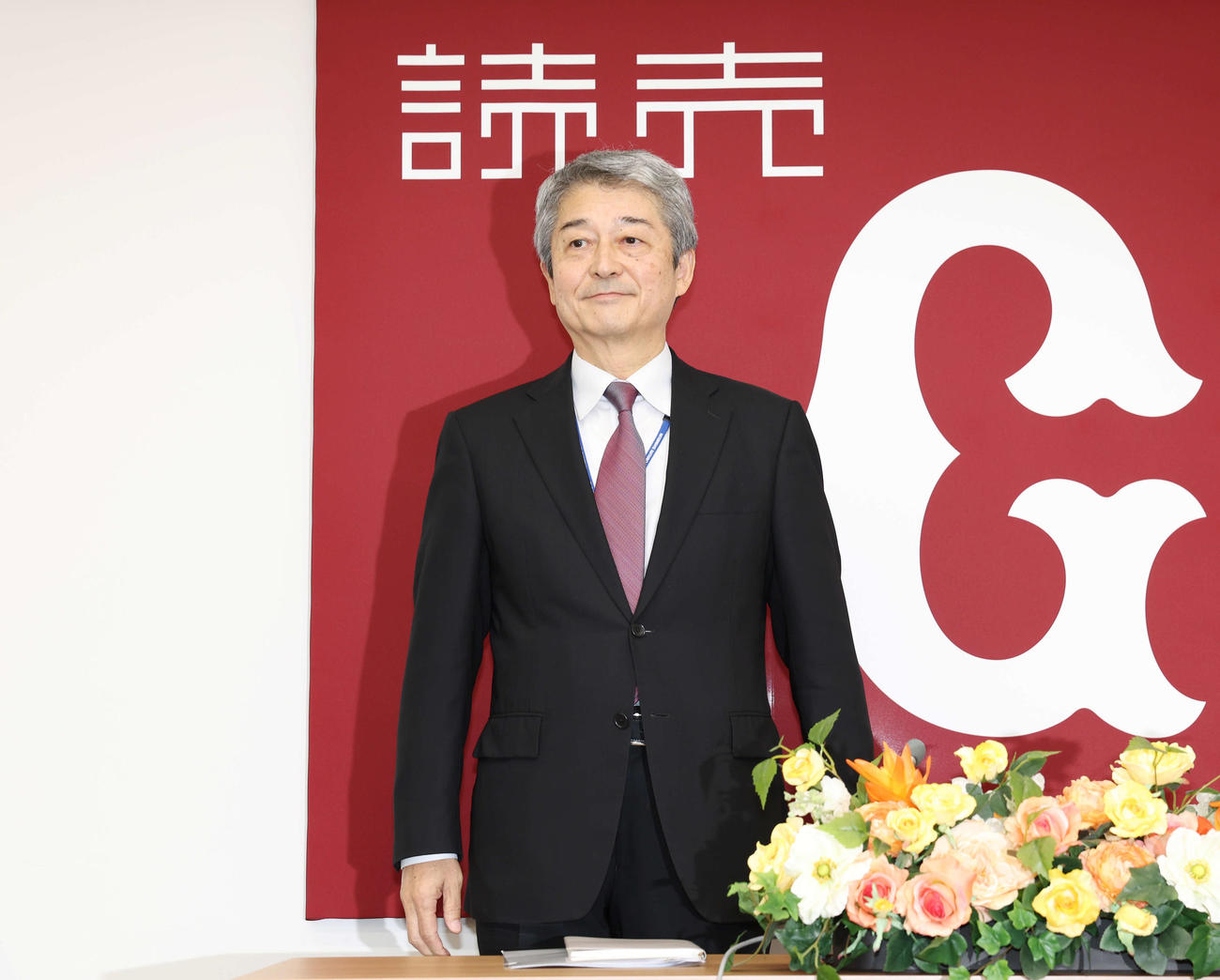 巨人の新社長に就任した国松徹代表取締役社長（撮影・宮地輝）