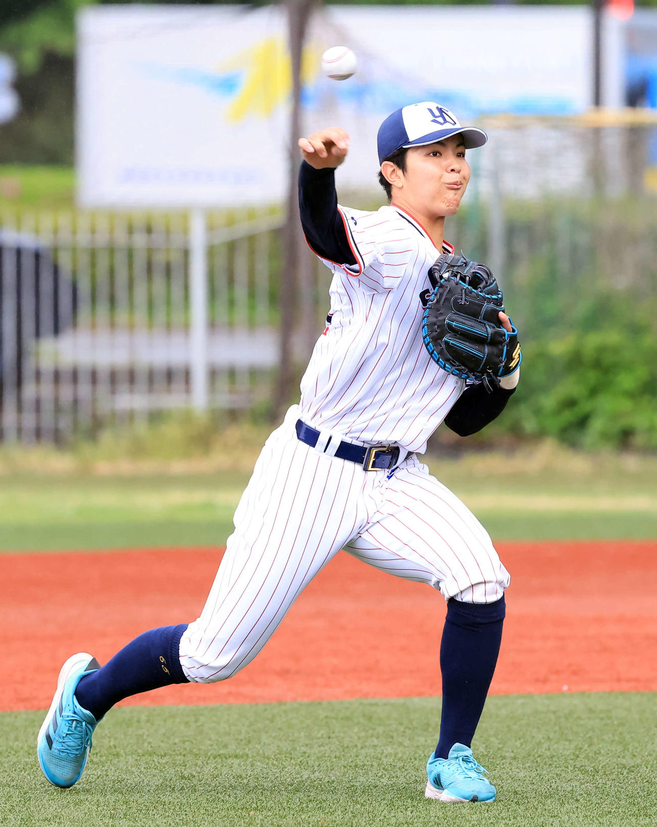 ヤクルト鈴木叶（2024年4月24日撮影）