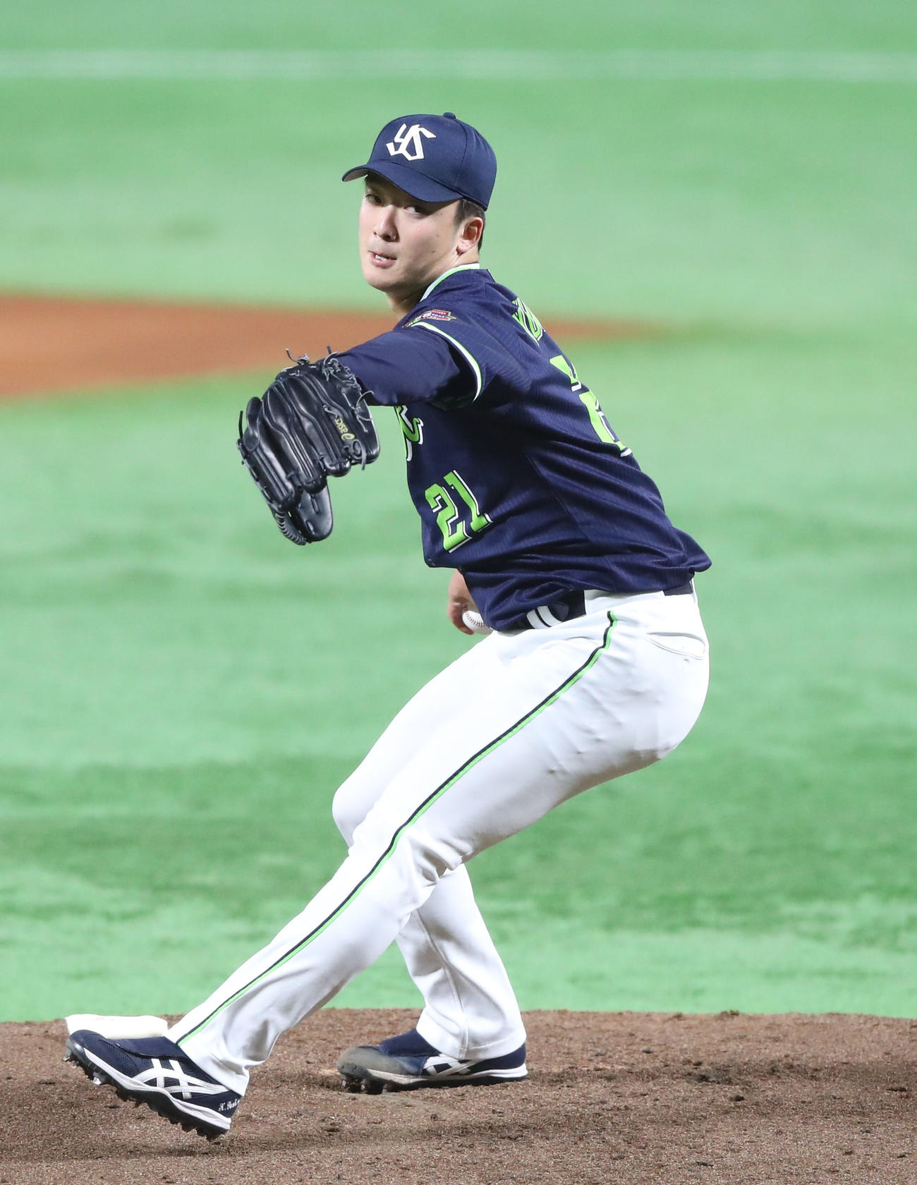 ソフトバンク対ヤクルト　ヤクルト先発・吉村（撮影・鬼束羽瑠菜）