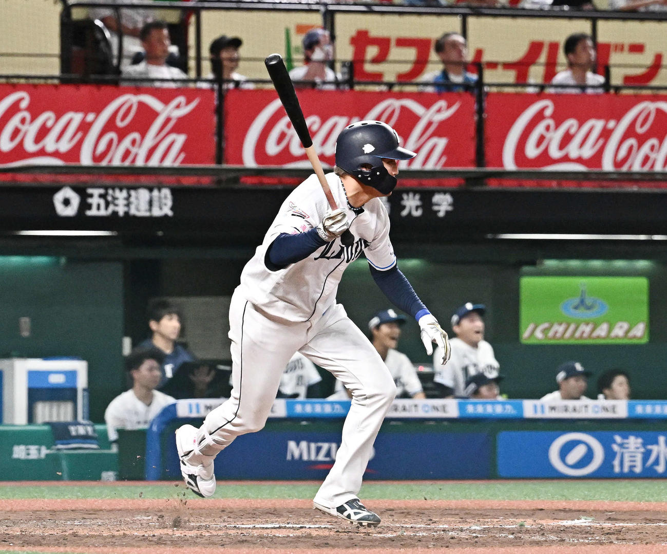 西武対広島　5回裏西武2死三塁、元山は先制中前適時打を放つ（撮影・滝沢徹郎）