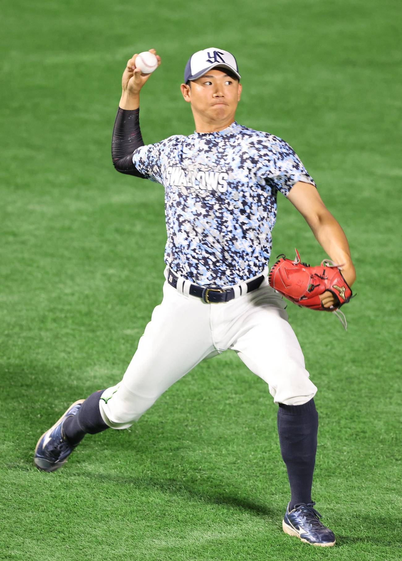 ヤクルト奥川恭伸（2024年6月11日撮影）