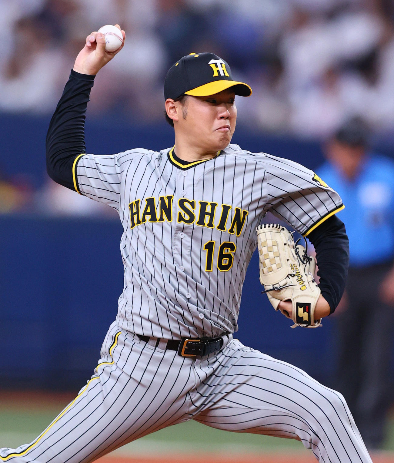 オリックス対阪神　オリックス対阪神　力投する阪神西勇（撮影・上山淳一）