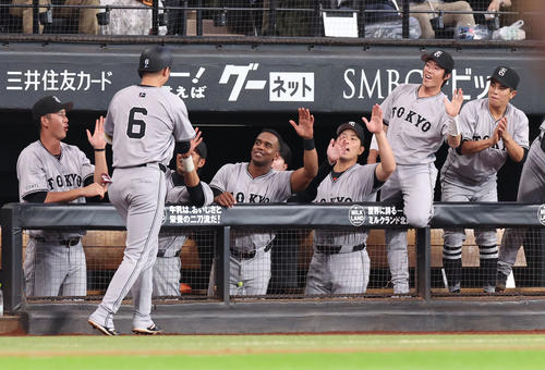 阿部慎之助・坂本勇人 本塁打記念プレート 阿部慎之助・坂本勇人