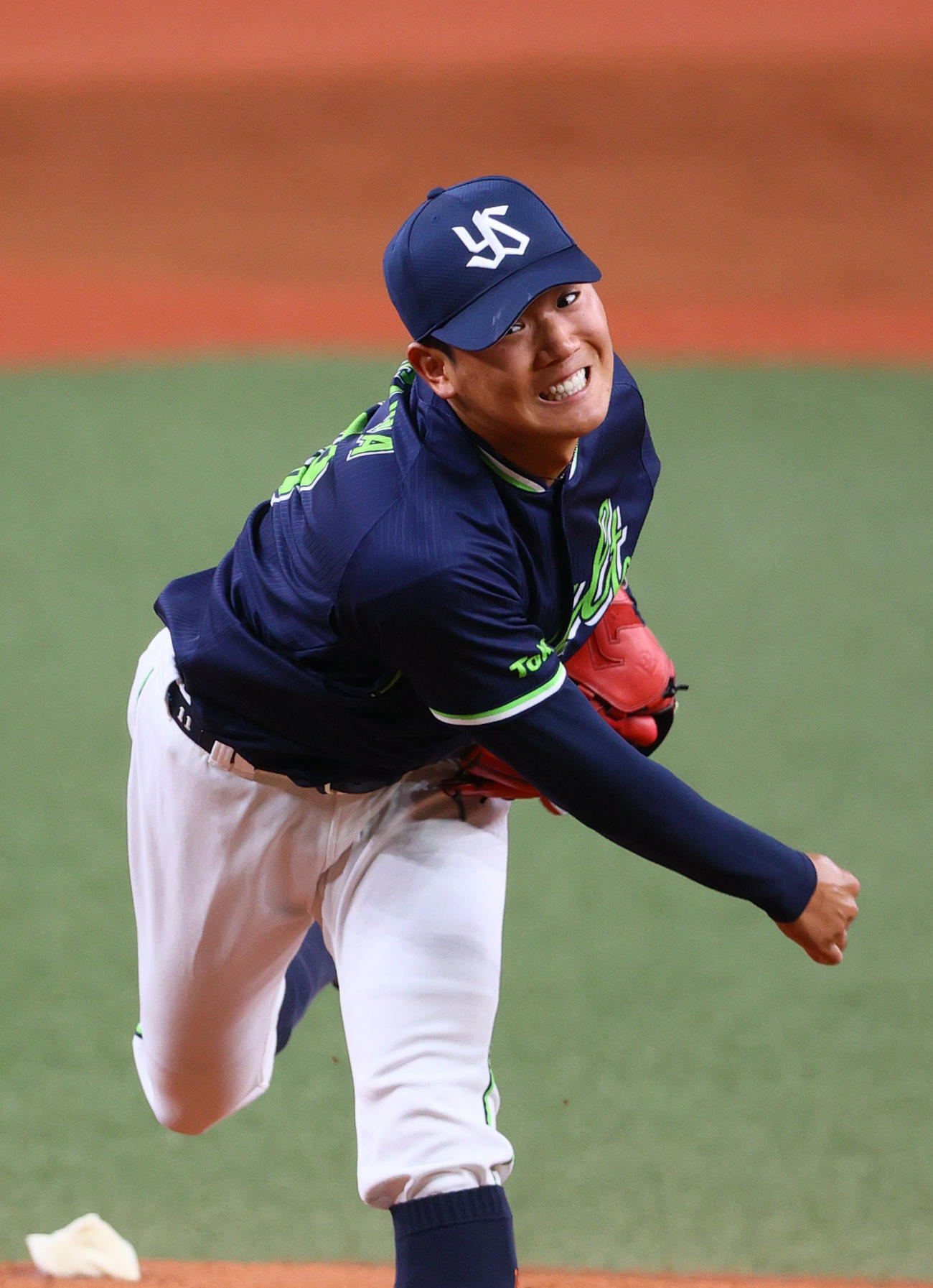 オリックス対ヤクルト　ヤクルト先発の奥川（撮影・上山淳一）