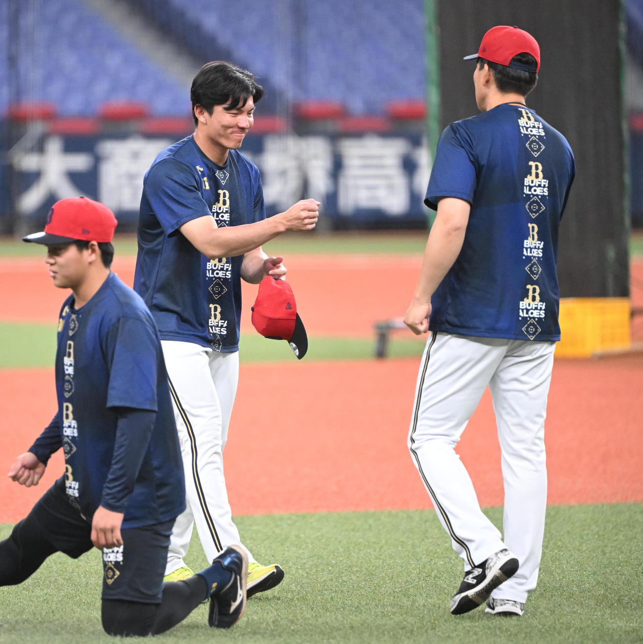 オリックス対ヤクルト　1軍に合流した茶野（撮影・和賀正仁）