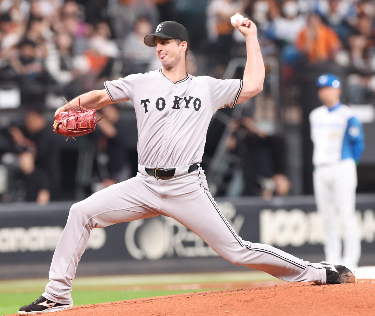 日本ハム対巨人　巨人先発のグリフィン（撮影・佐藤翔太）