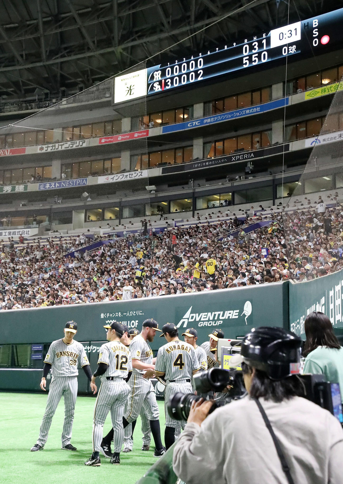 ソフトバンク対阪神　失点を重ね5回途中で降板となるビーズリー（撮影・加藤哉）