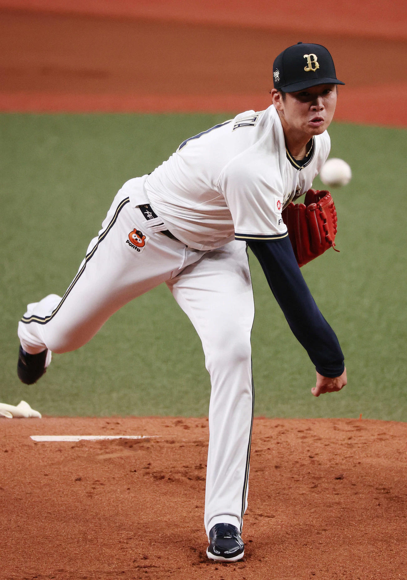 オリックス先発の山下舜平大（撮影・西尾就之）