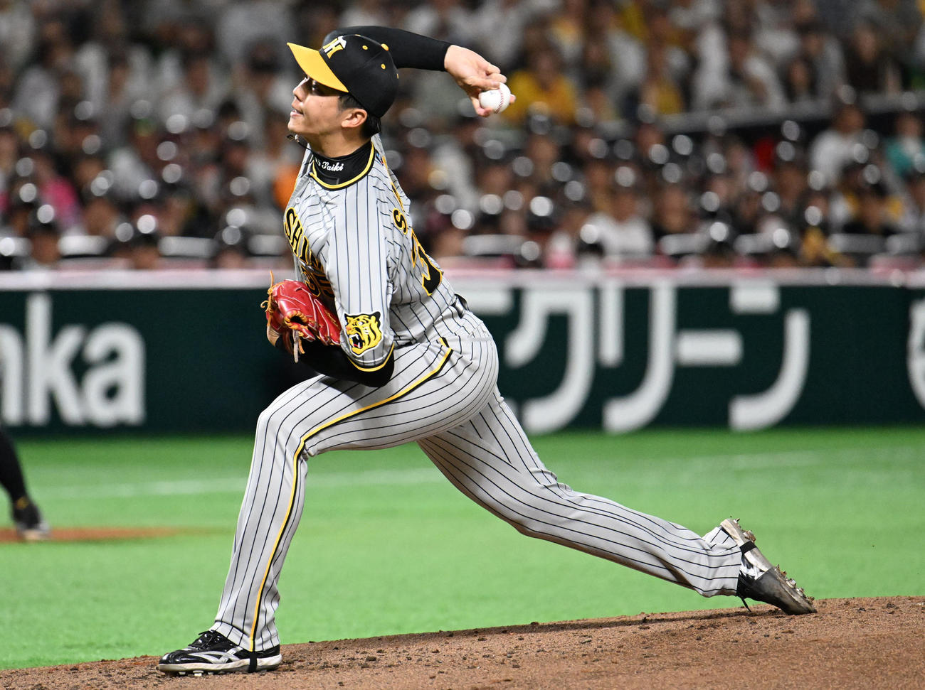 ソフトバンク対阪神　阪神先発・才木（撮影・林敢治）