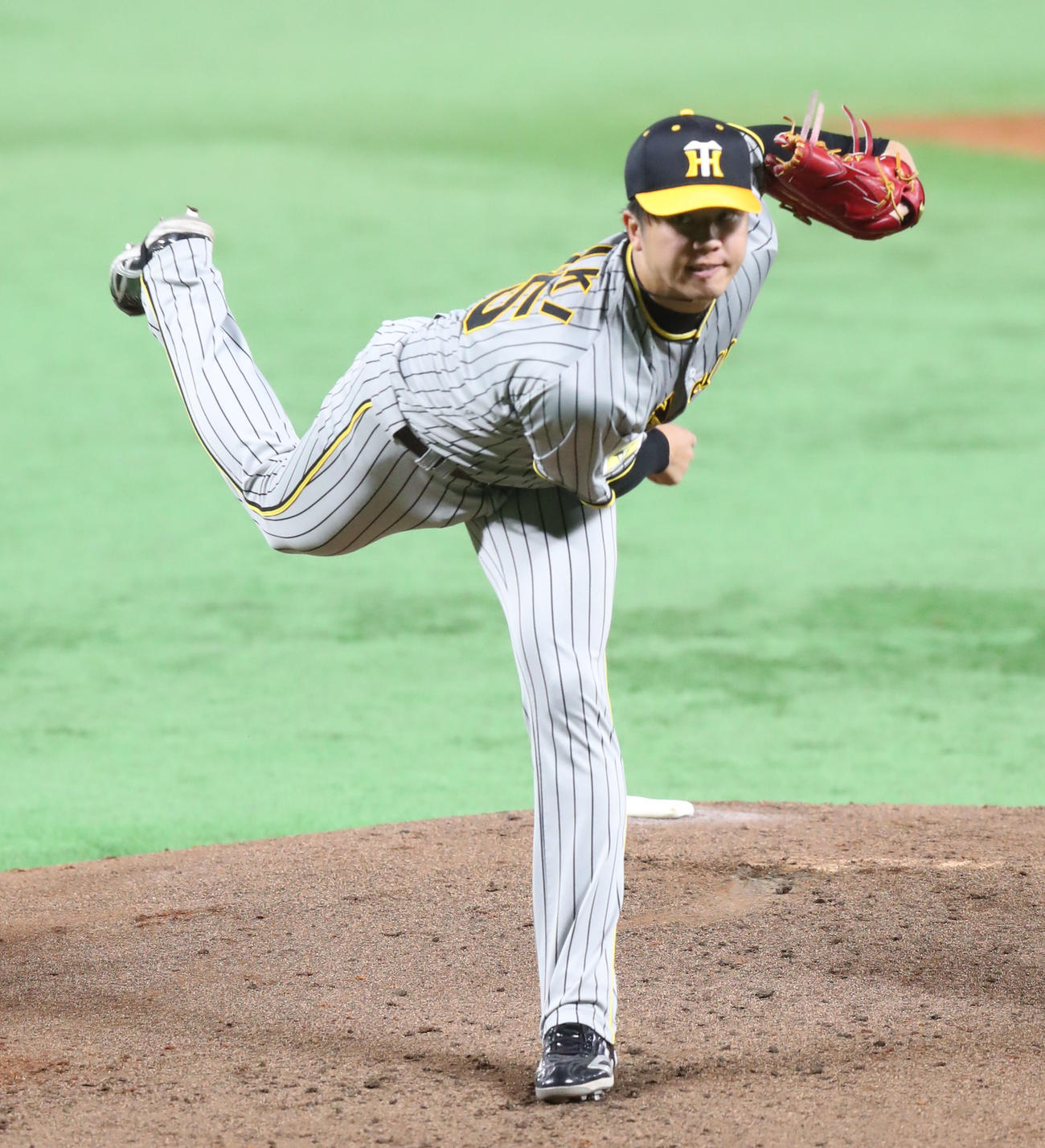 ソフトバンク対阪神　阪神先発・才木（撮影・鬼束羽瑠菜）