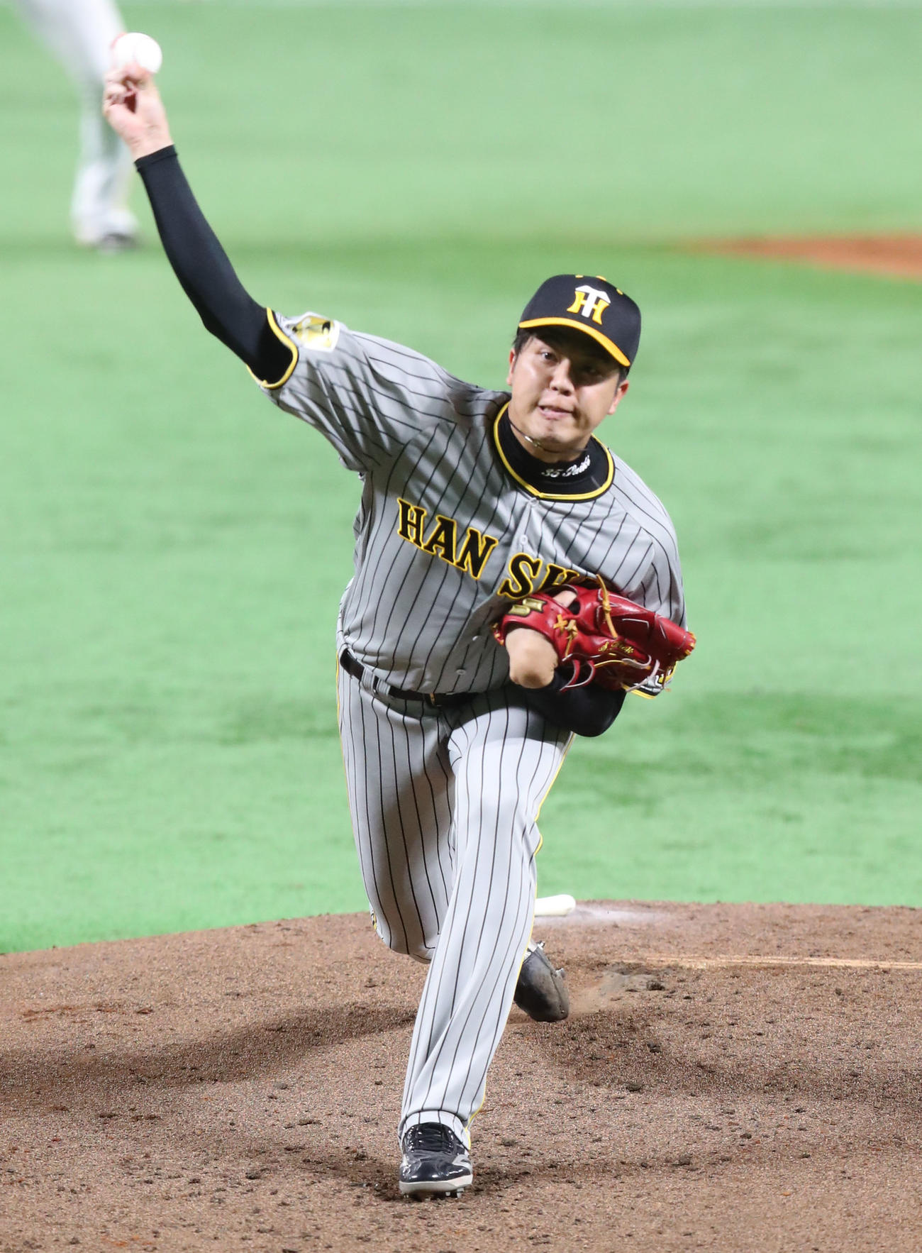 ソフトバンク対阪神　阪神先発・才木（撮影・鬼束羽瑠菜）