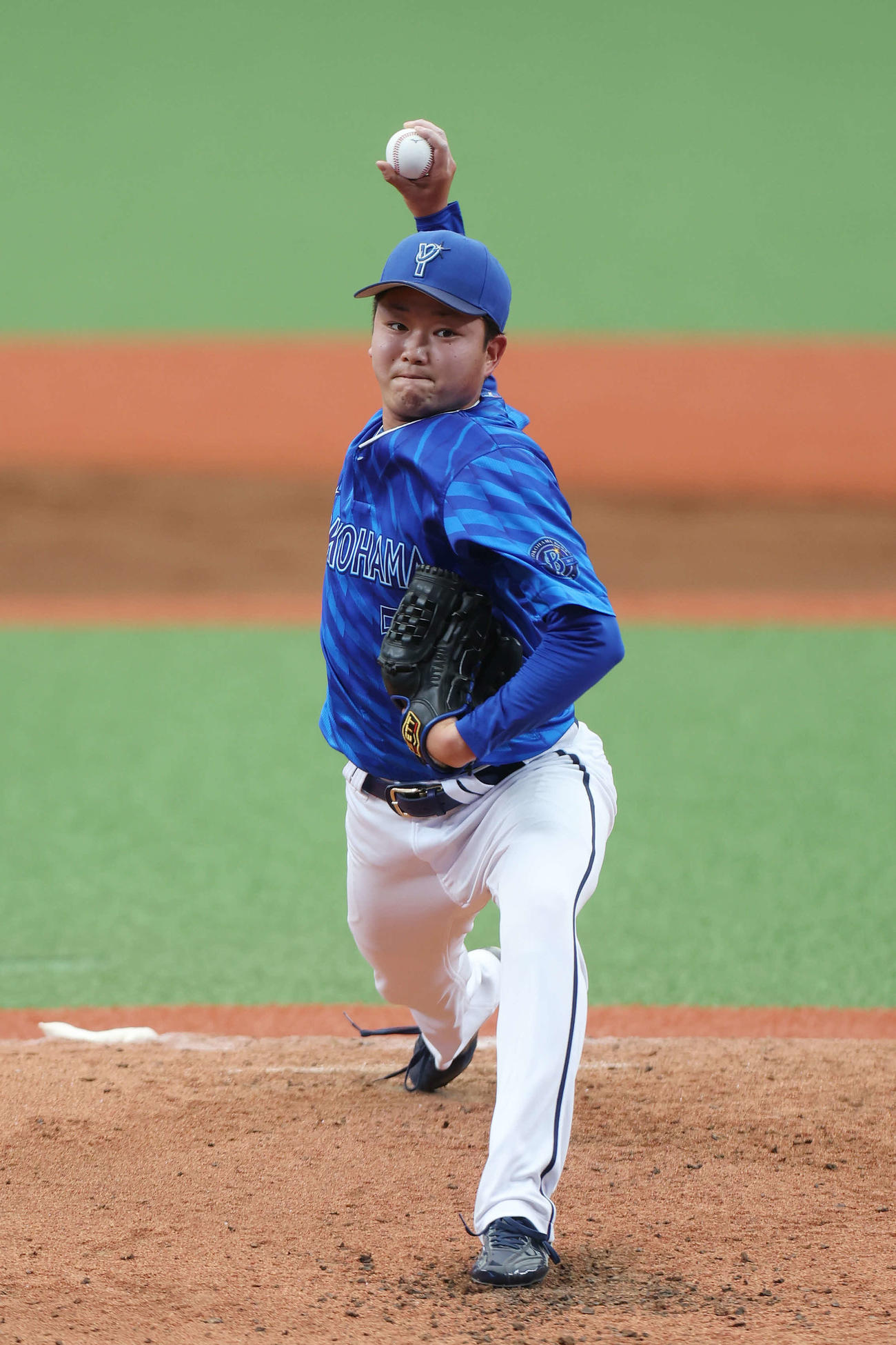 西武対DeNA DeNA先発の石田裕（撮影・宮地輝）