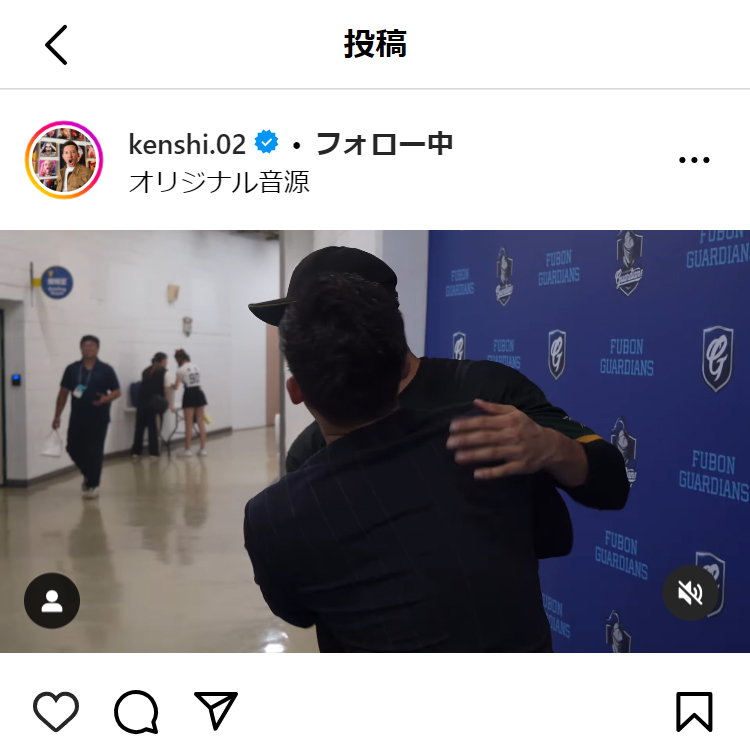 杉谷拳士さんのインスタグラムから