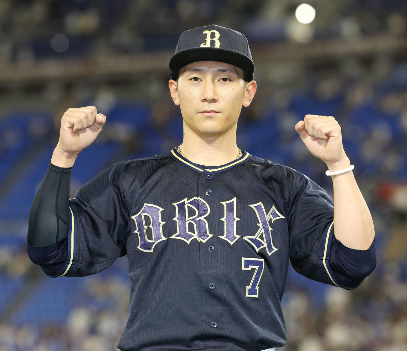 オリックス西川龍馬（2024年6月6日撮影）