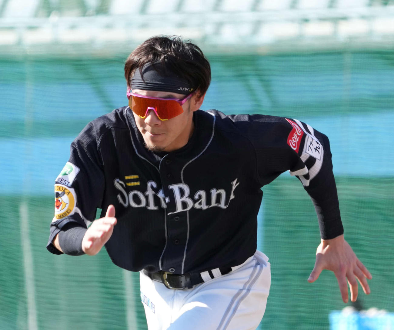 ソフトバンク牧原大成（2024年4月撮影）