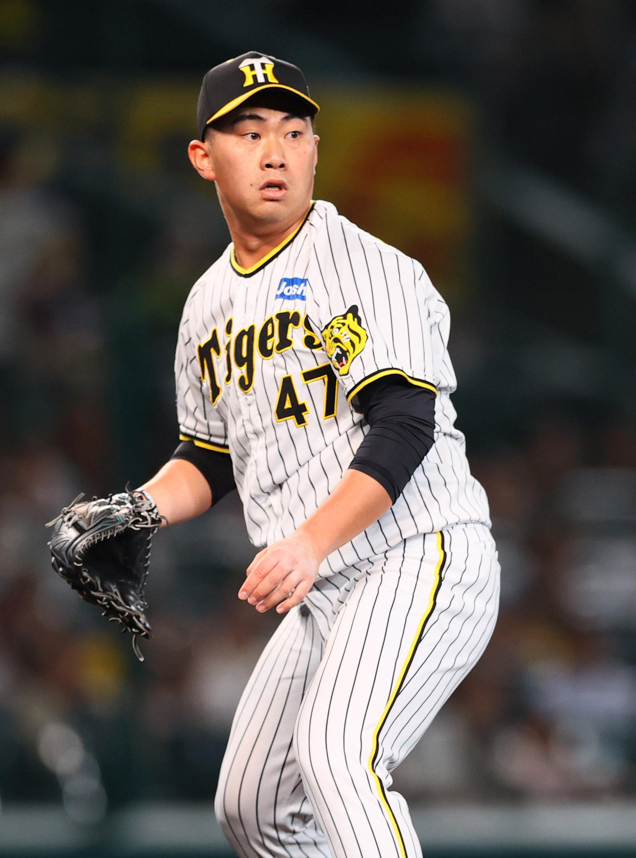 阪神対日本ハム　7回表日本ハム2死二塁、桐敷は代打清宮に右前適時打を浴びる（撮影・上山淳一）