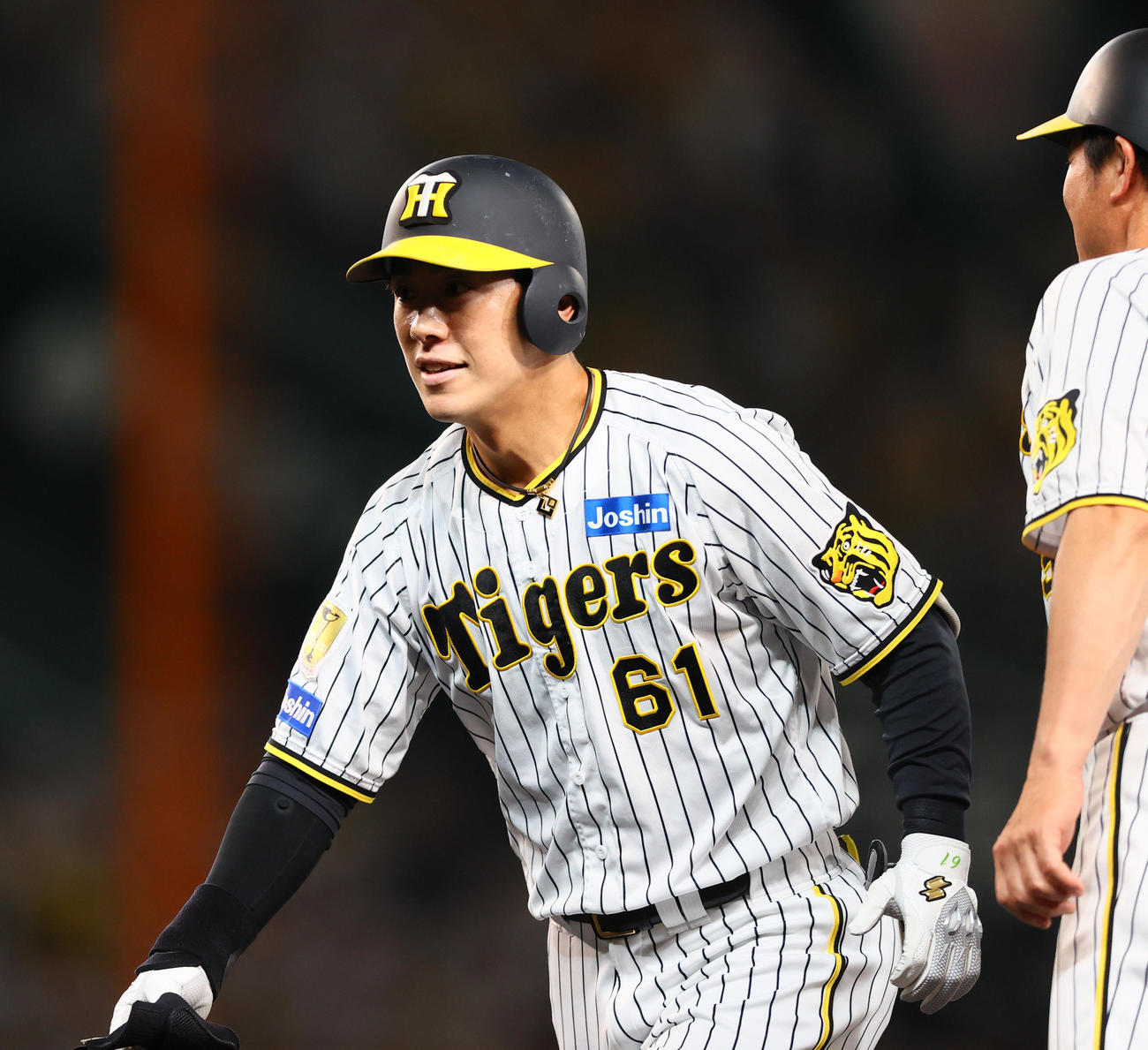 阪神対日本ハム　11回裏阪神1死、代打豊田は中前打を放つ（撮影・上山淳一）