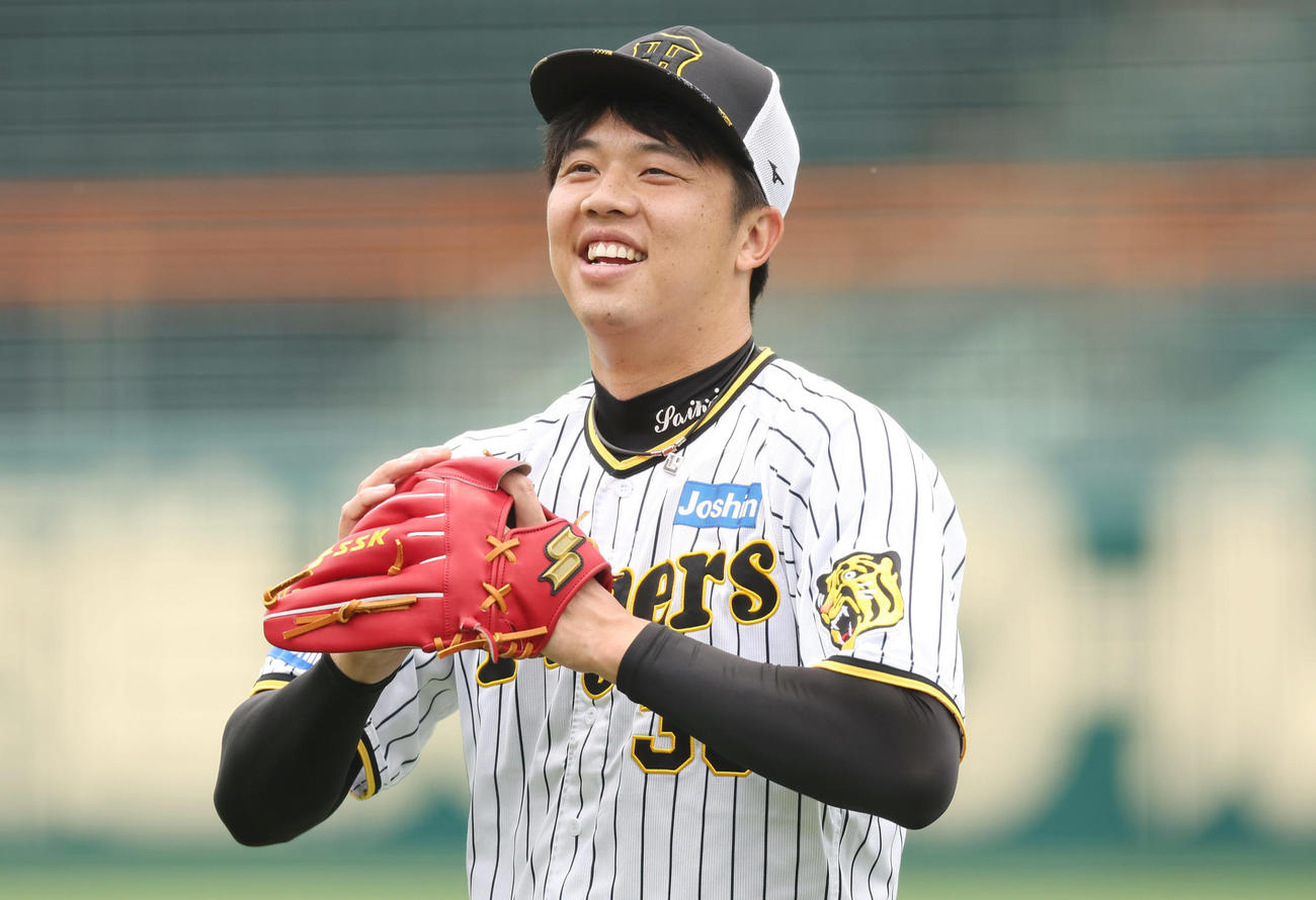阪神才木浩人（2024年6月17日撮影）