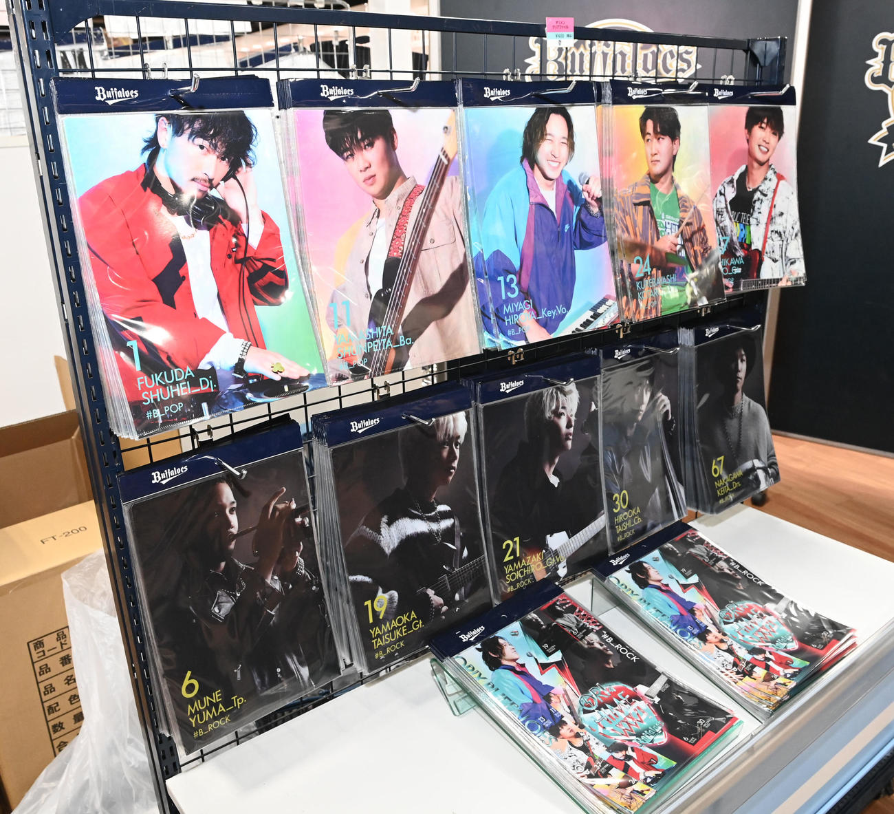 オリ姫デーグッズ　クリアファイル（撮影・前岡正明）