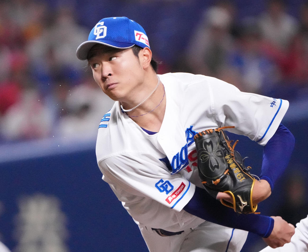 中日対広島　1回表、登板する中日先発の高橋宏（撮影・森本幸一）