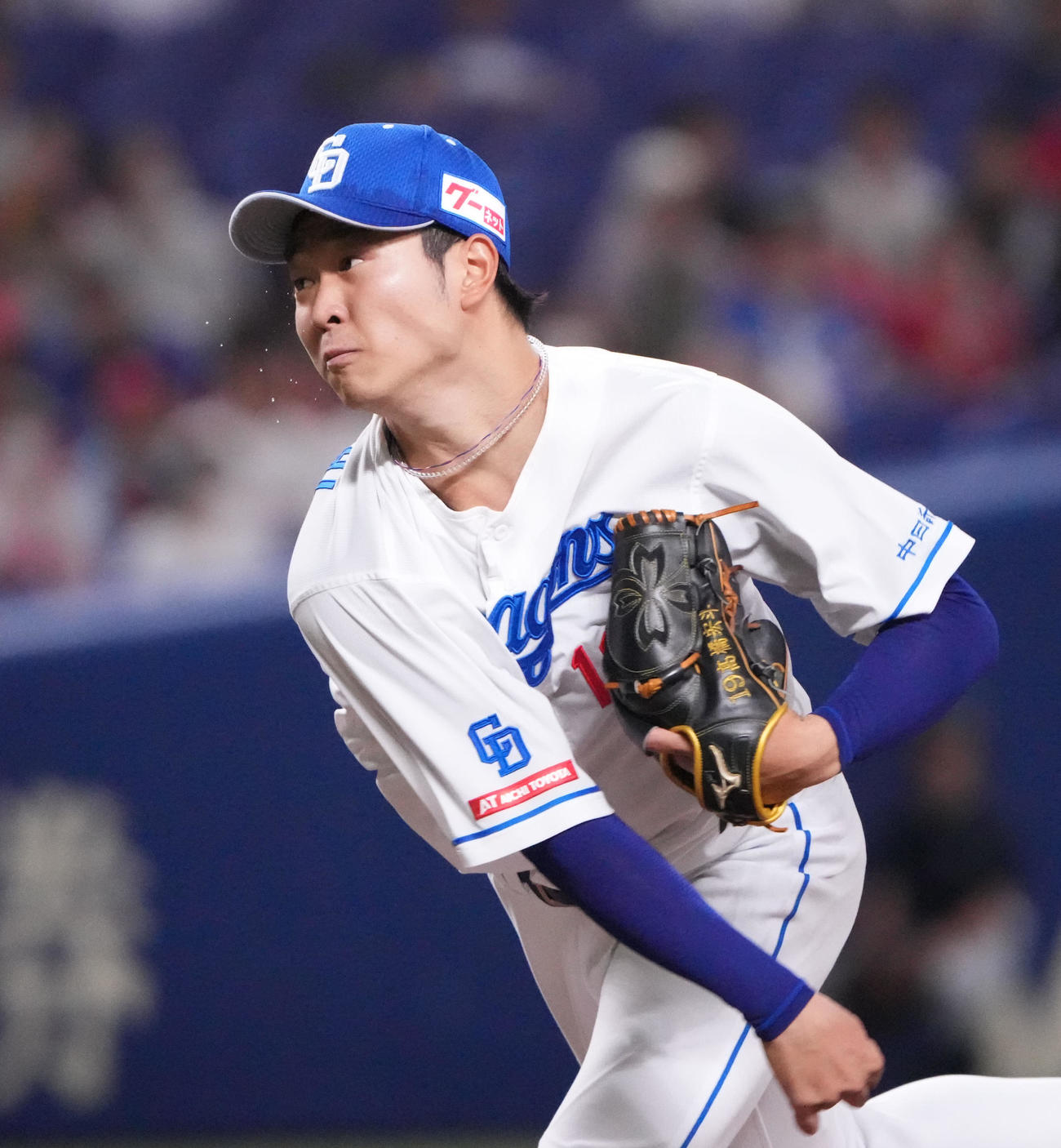中日対広島　1回表、登板する中日先発の高橋宏（撮影・森本幸一）
