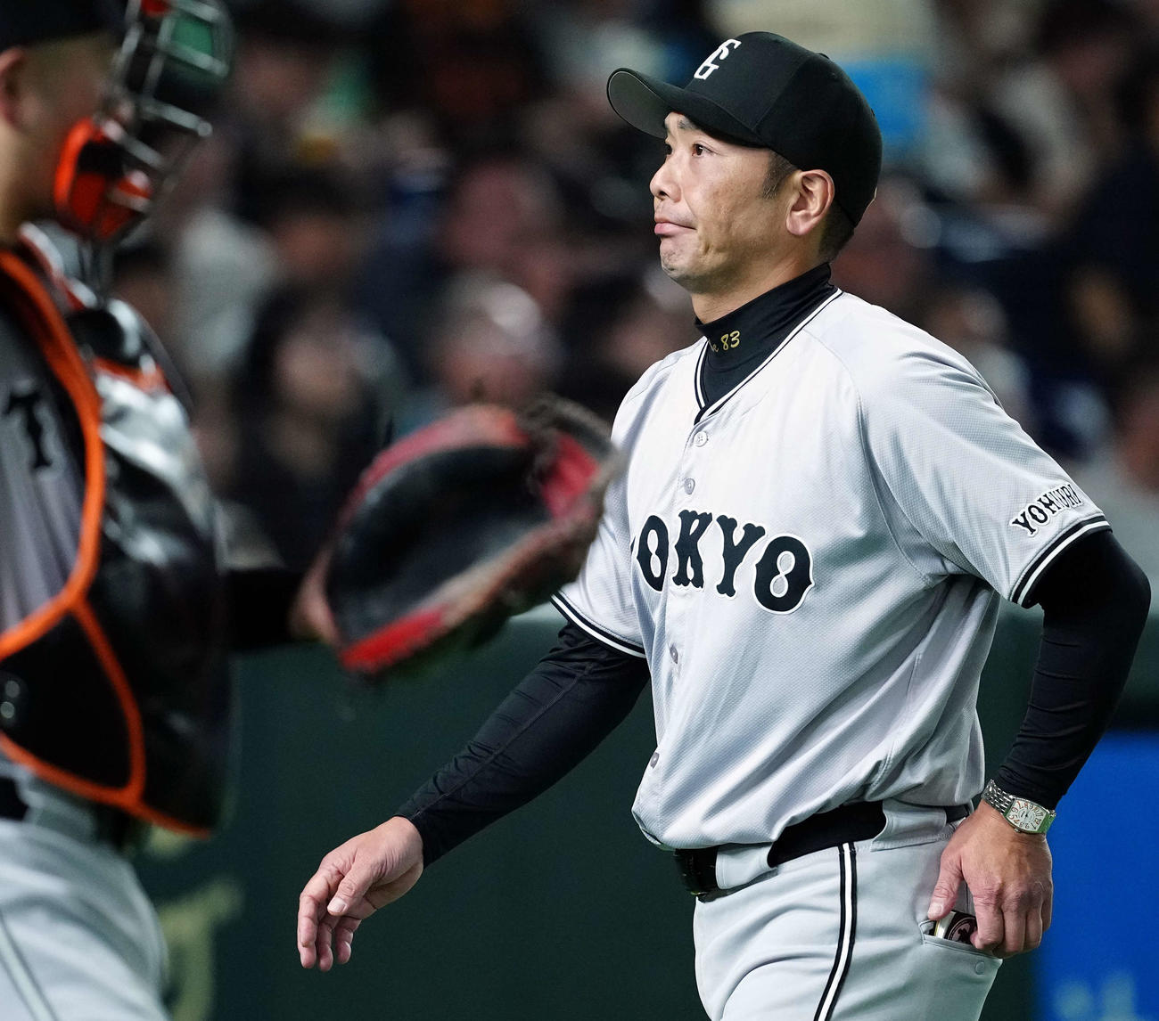 巨人対ヤクルト　ヤクルトに連敗を喫した巨人阿部監督（撮影・たえ見朱実）