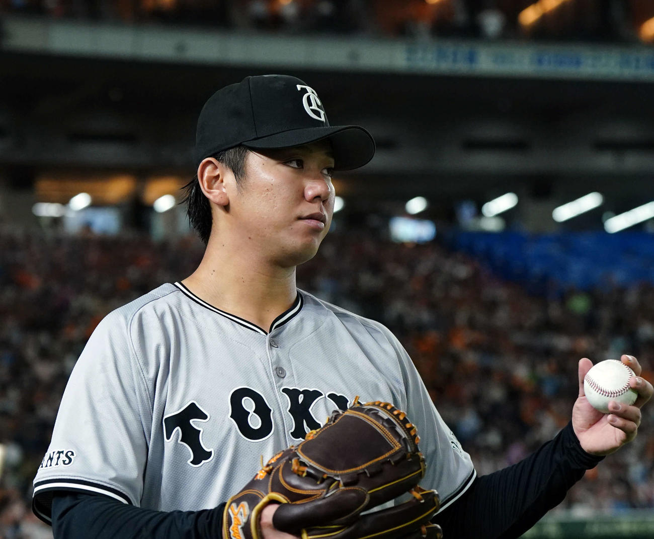 巨人対ヤクルト　菅野智之の先発回避で急きょ先発を務めた巨人又木（撮影・たえ見朱実）