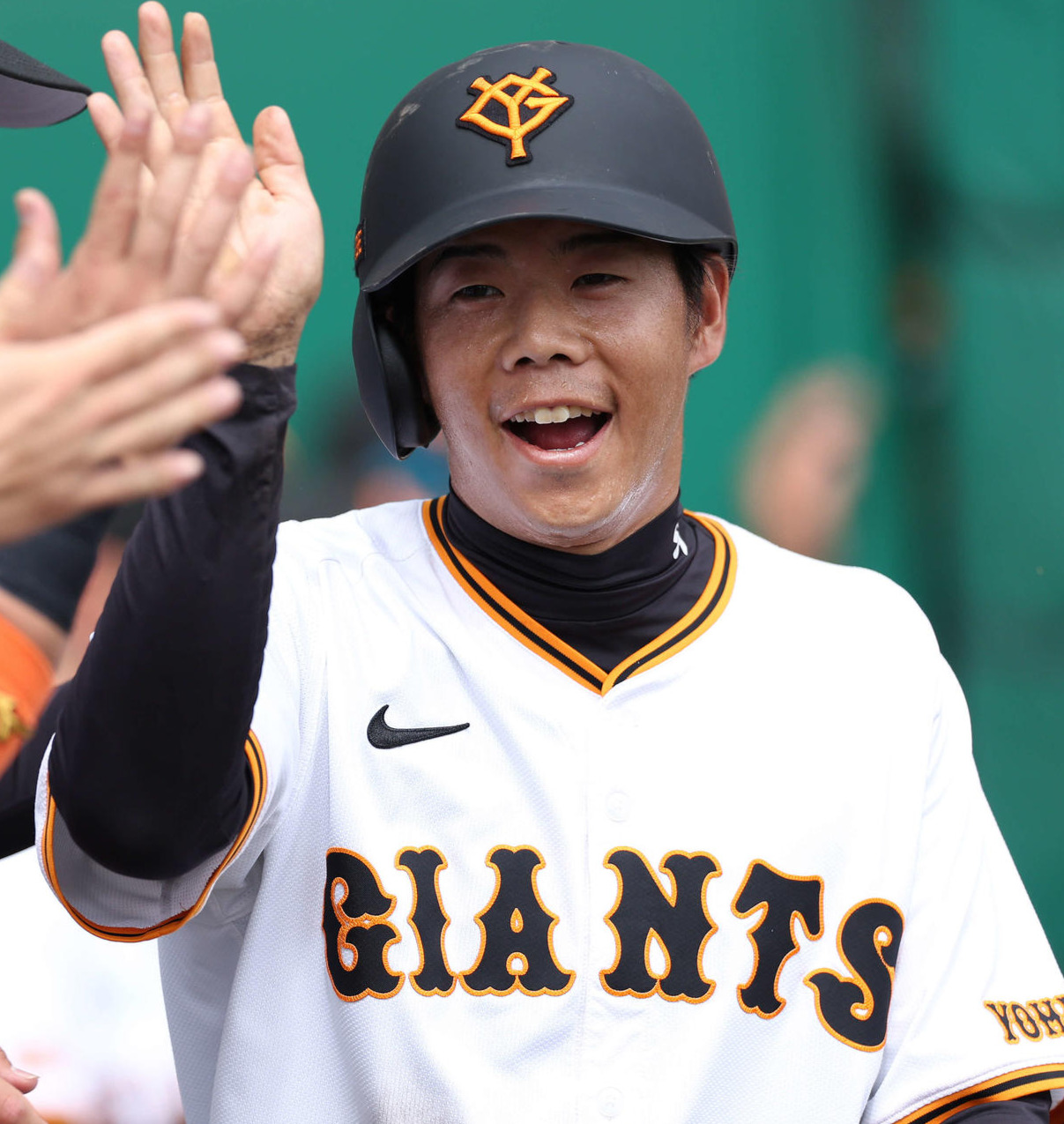 巨人松原聖弥（2024年2月撮影）