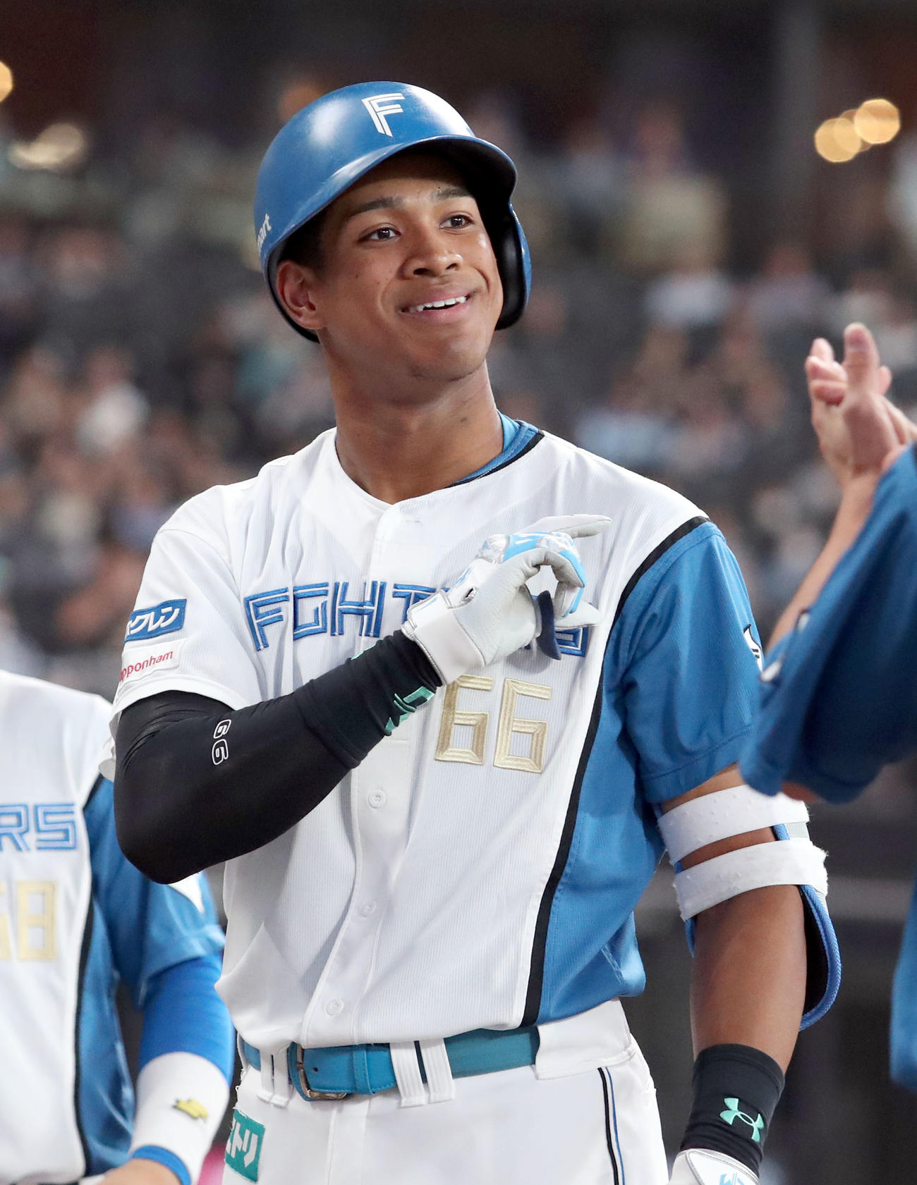 日本ハム万波中正（2024年6月16日撮影）
