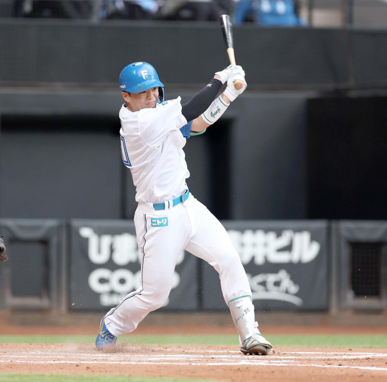 日本ハム郡司裕也（2024年6月22日撮影）