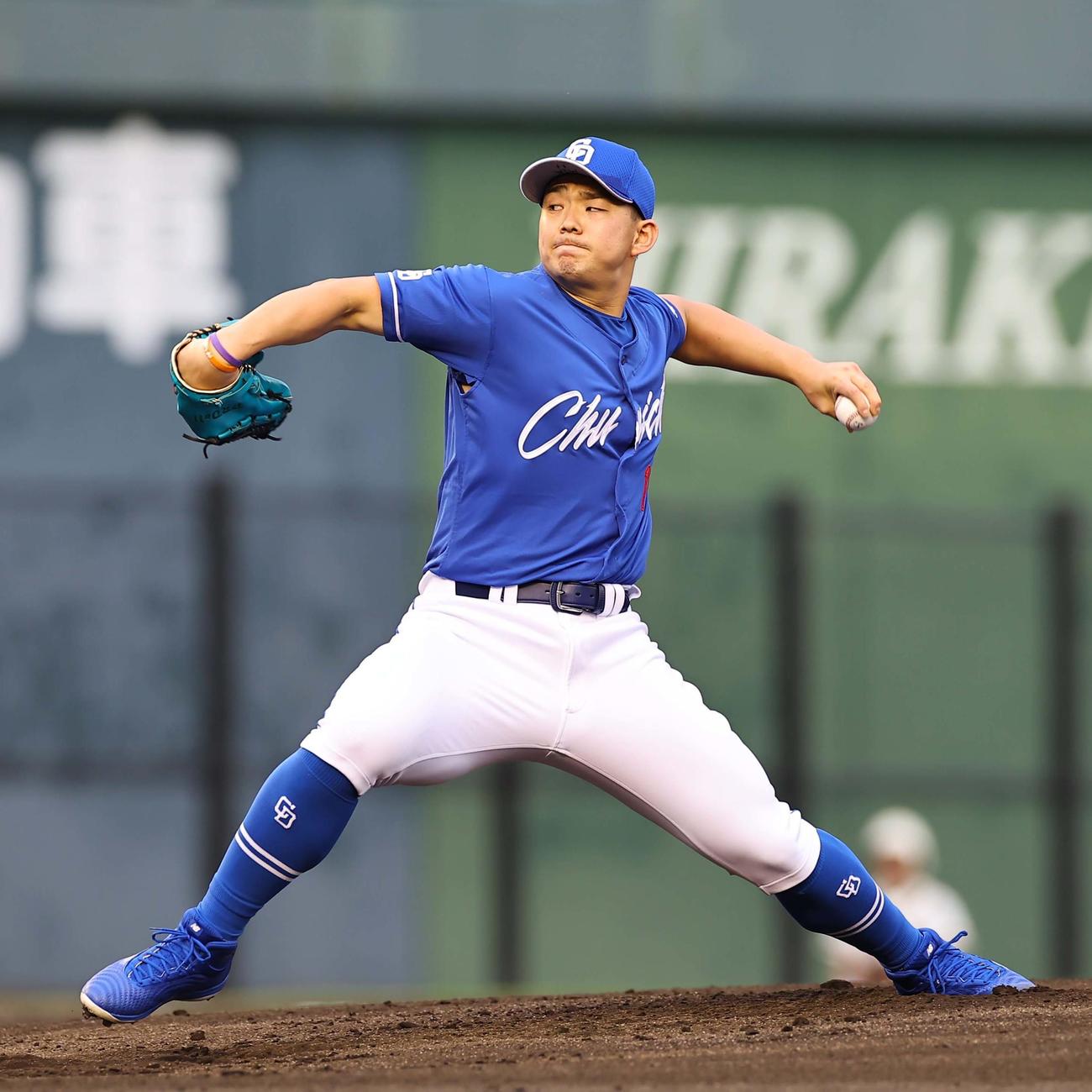 阪神対中日　中日先発の小笠原（撮影・上田博志）
