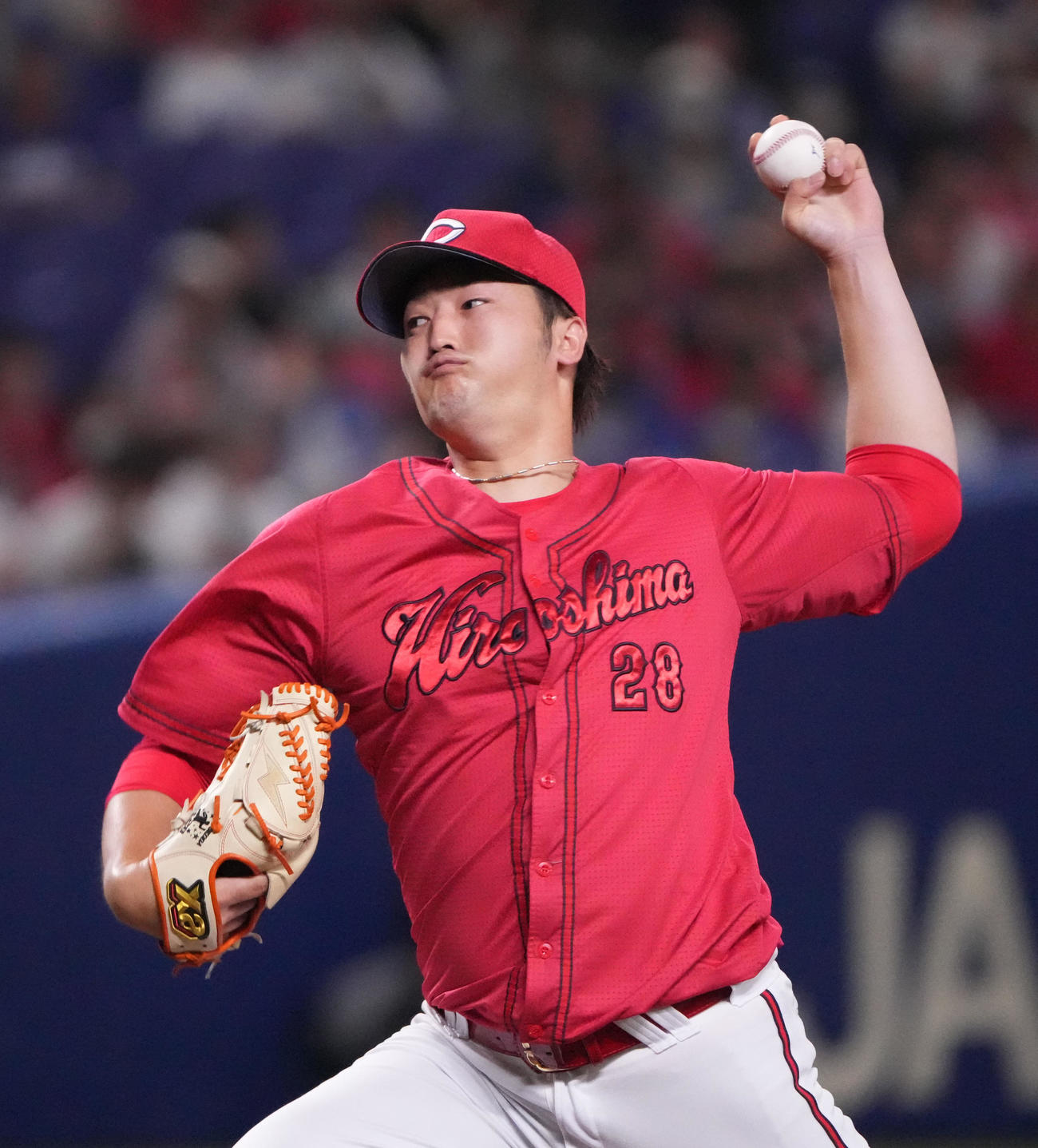 広島床田寛樹（2024年6月21日撮影）