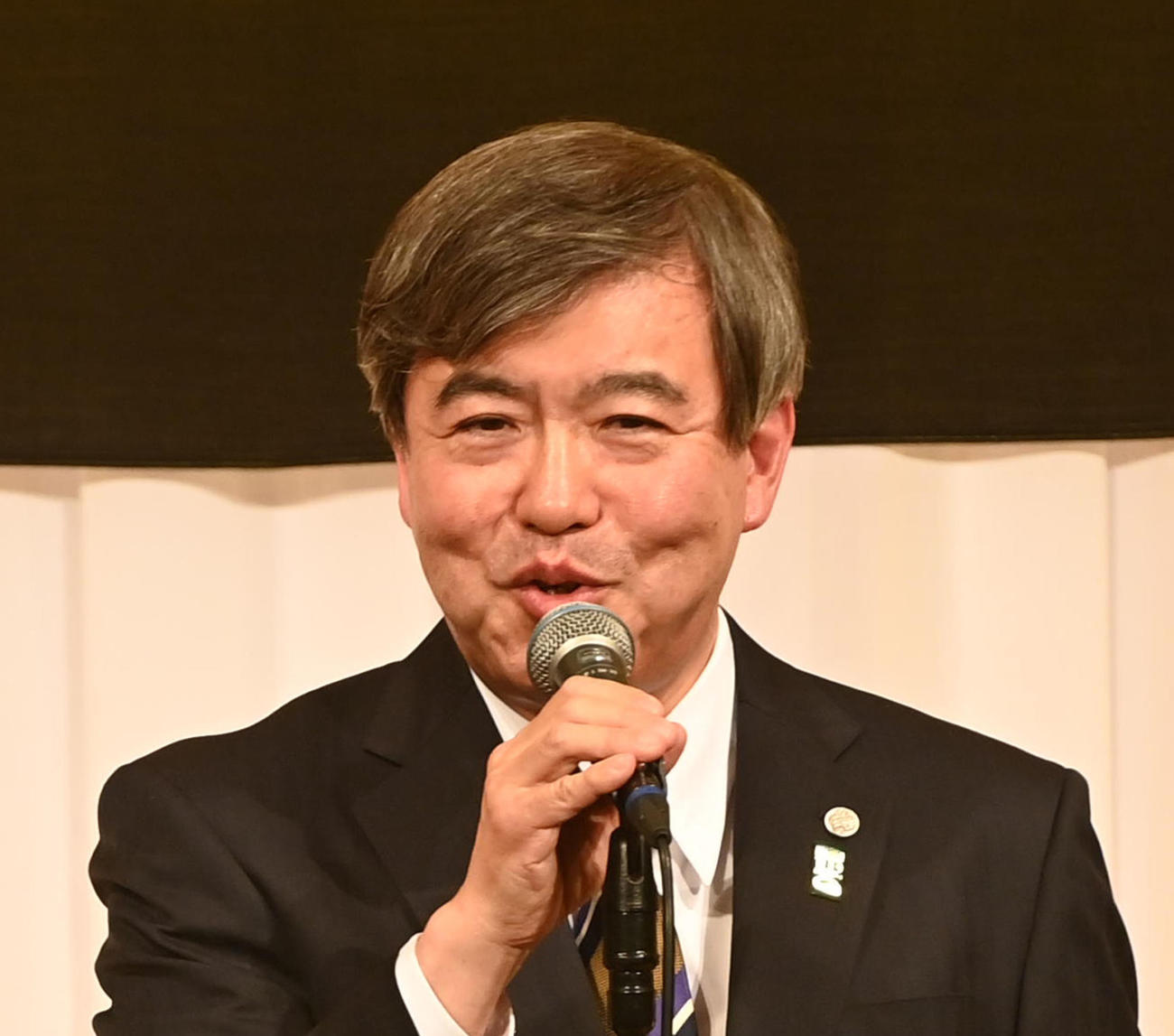 阪神杉山健博オーナー（2024年3月撮影）