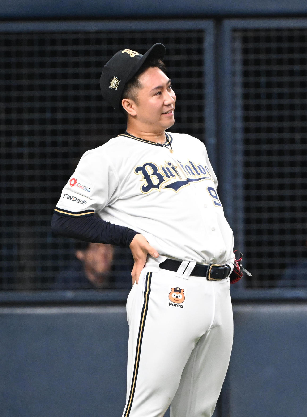 オリックス対ソフトバンク　8回表ソフトバンク無死一塁、柳町に適時二塁打を浴び無失点記録が途絶えた古田島（撮影・和賀正仁）