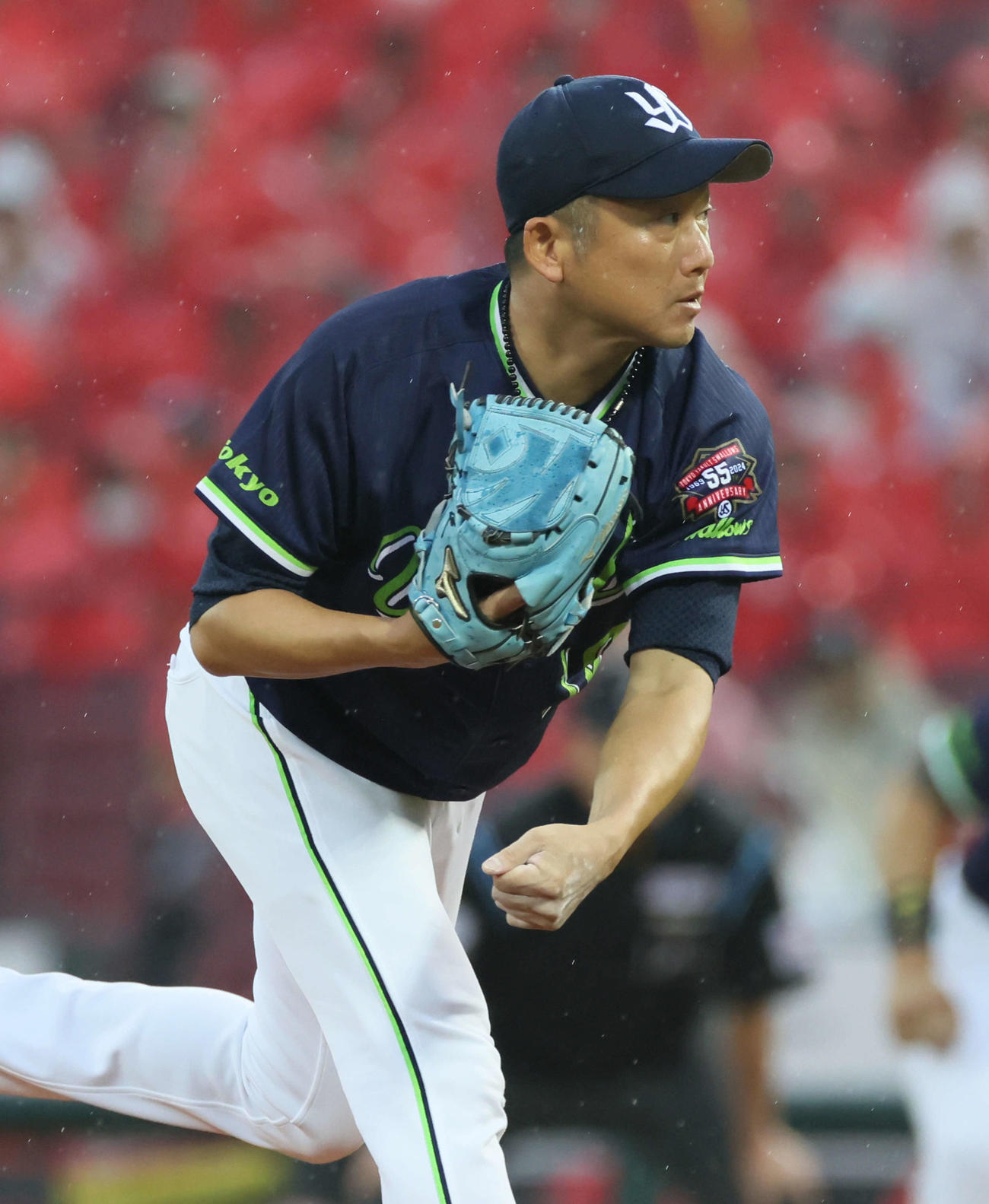 広島対ヤクルト　ヤクルト先発の石川（撮影・加藤孝規）