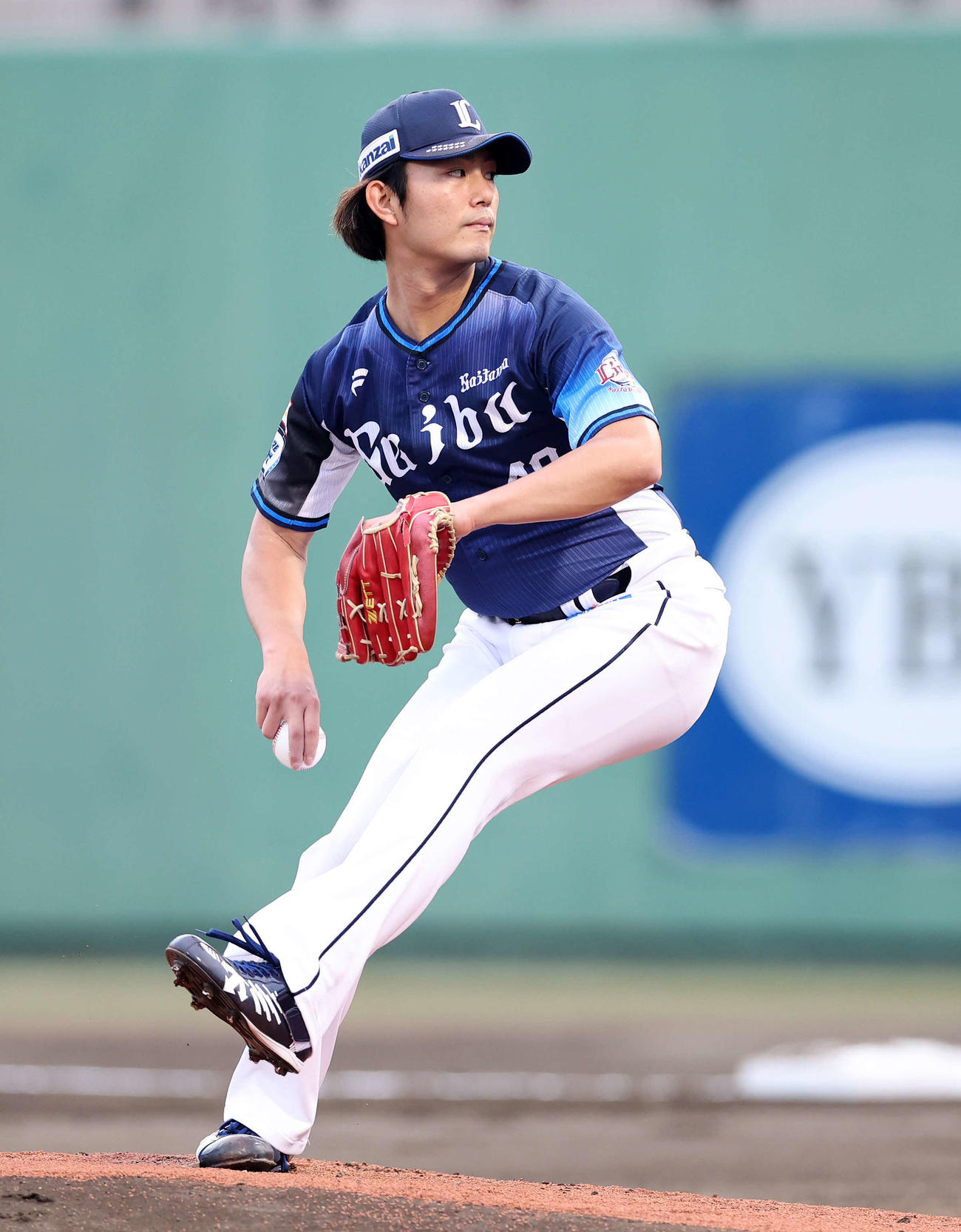 楽天対西武　力投する西武先発の今井（撮影・鈴木正人）