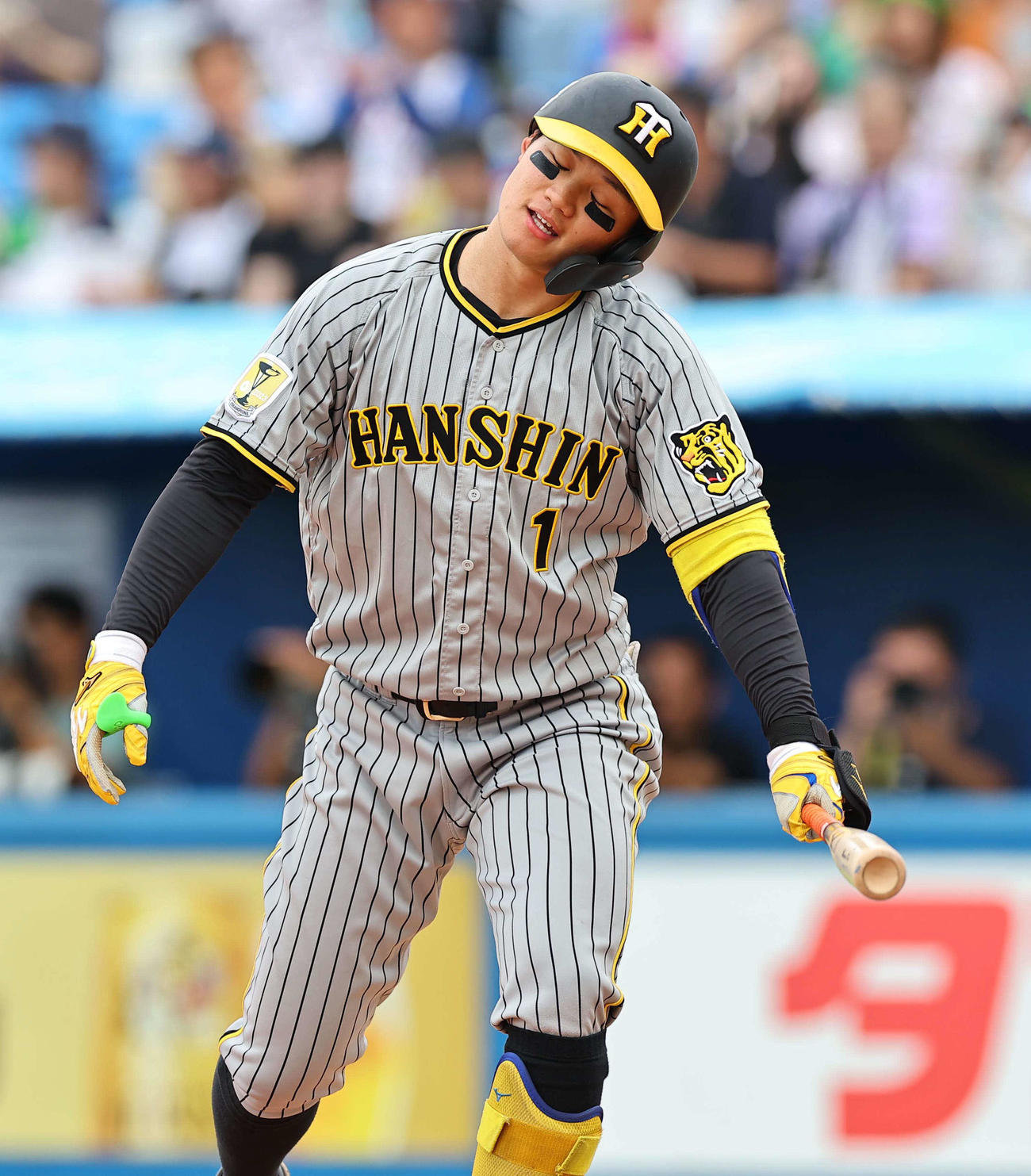 ヤクルト対阪神　3回表阪神2死二塁、森下は三振に倒れる（撮影・上田博志）