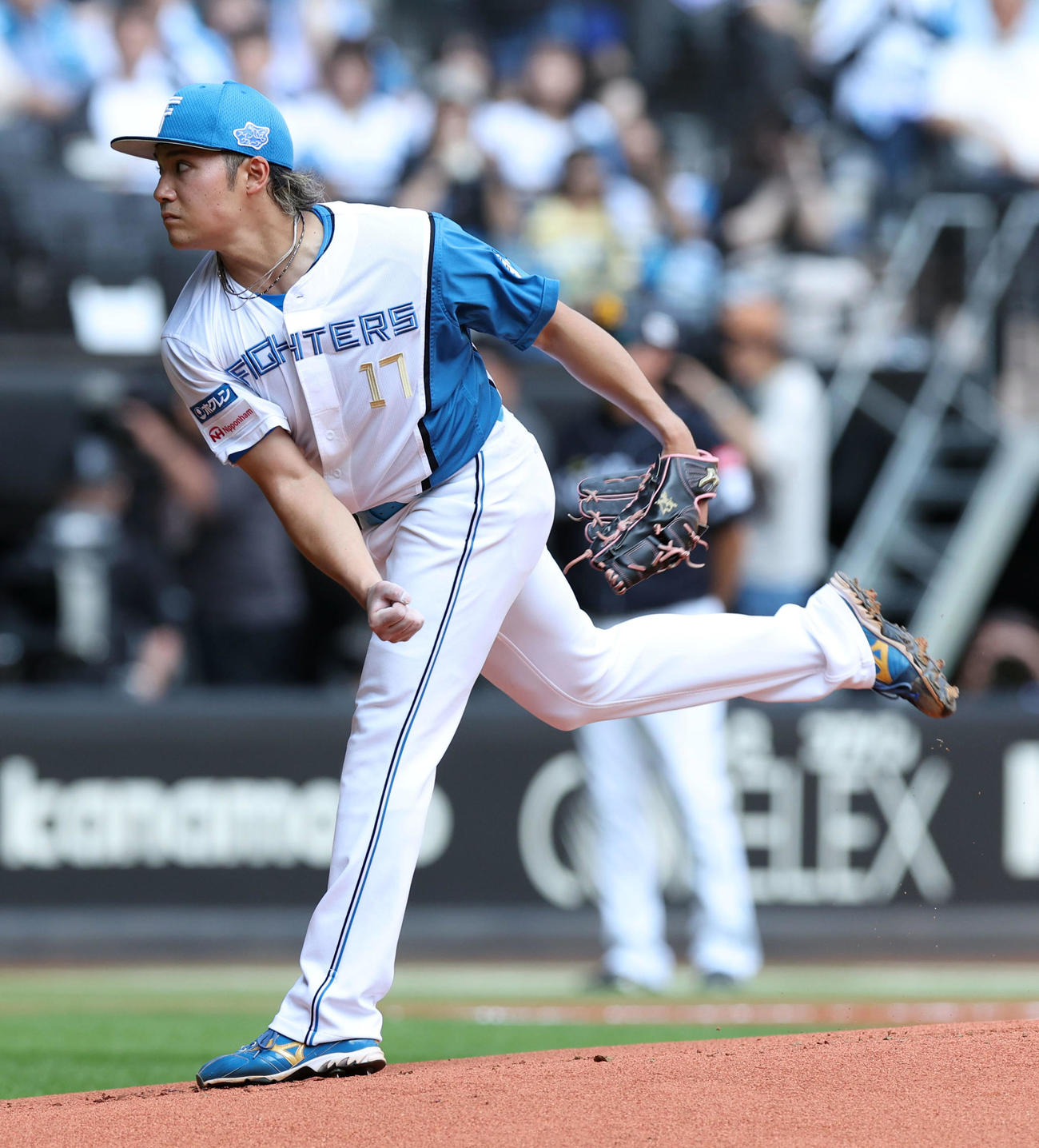 日本ハム対ソフトバンク　日本ハム先発の伊藤（撮影・佐藤翔太）