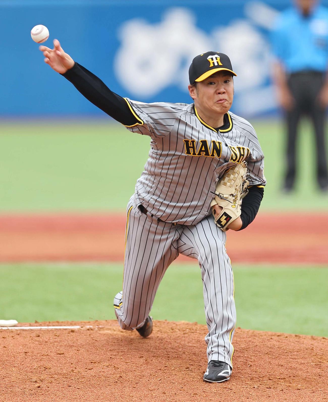 ヤクルト対阪神　阪神先発の西勇（撮影・上田博志）