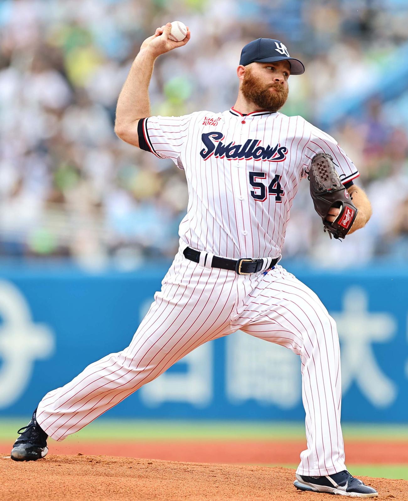 ヤクルト対阪神　ヤクルト先発のサイスニード（撮影・上田博志）