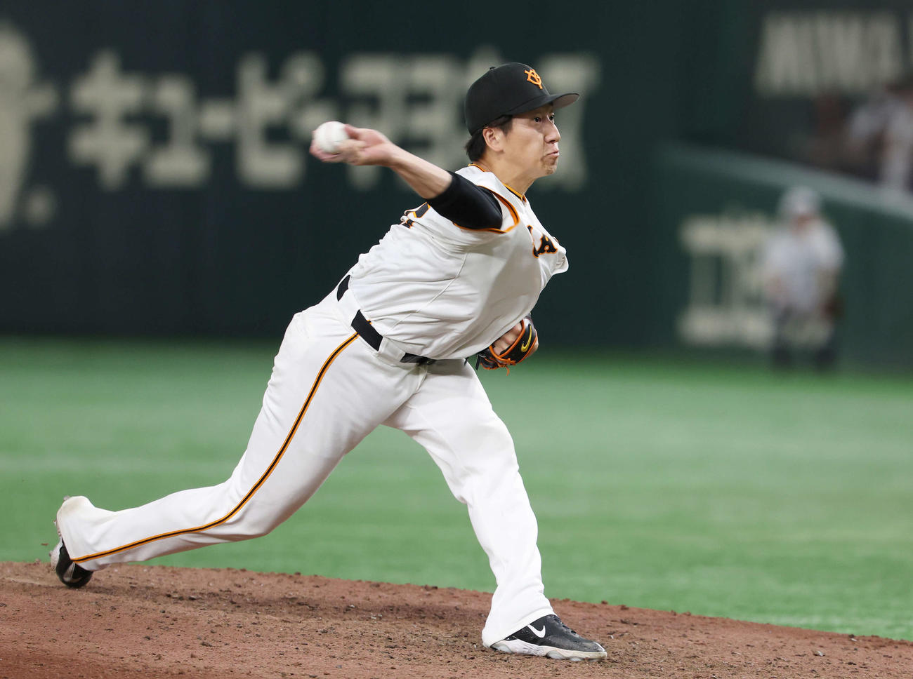巨人対広島　巨人6番手の大勢（撮影・宮地輝）
