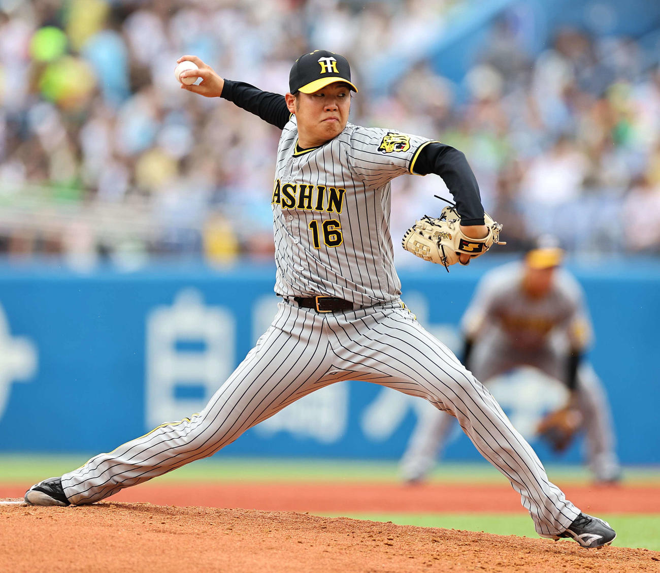 ヤクルト対阪神　阪神先発の西勇は6回を3安打1失点に抑える（撮影・上田博志）