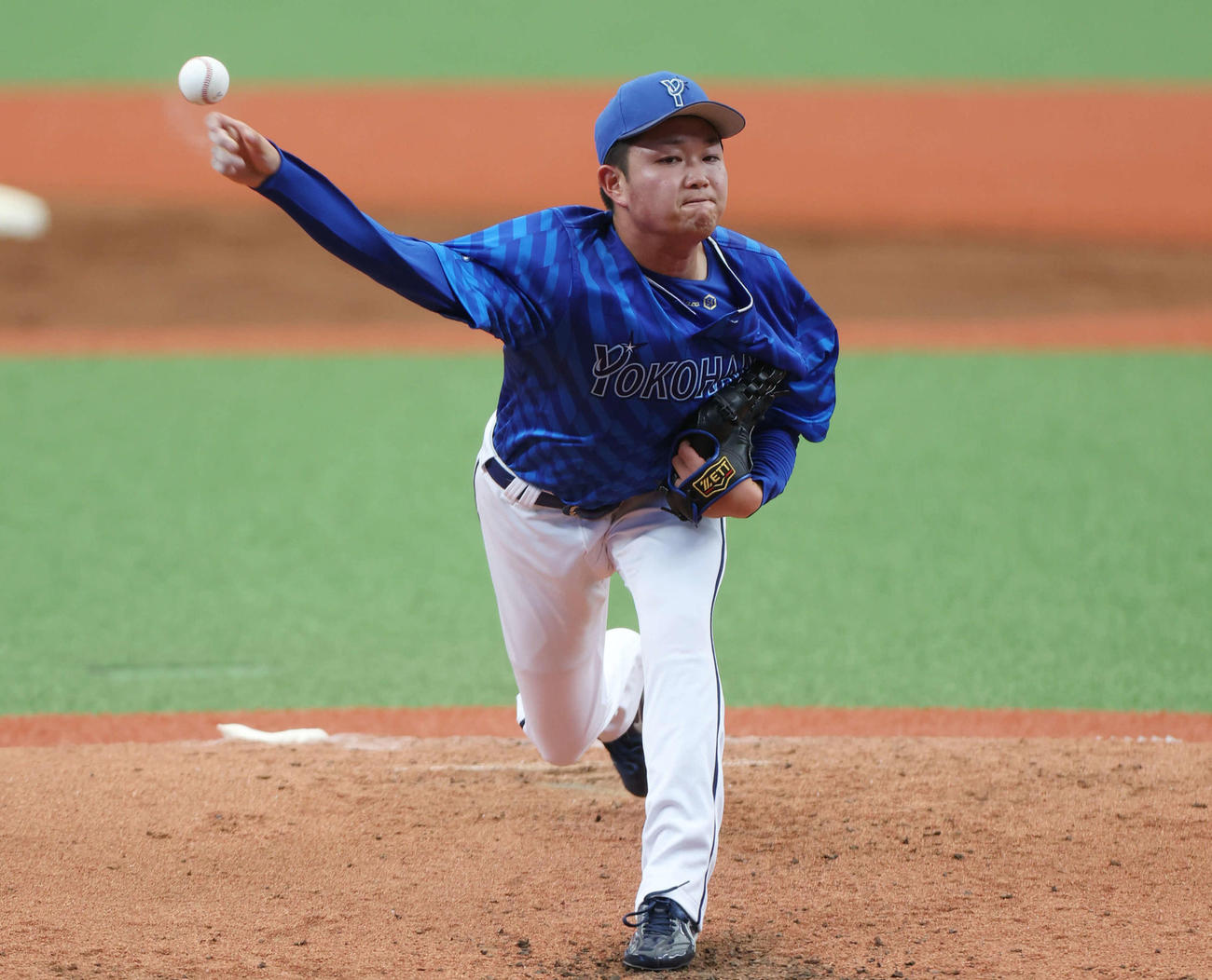 DeNA石田裕太郎（24年6月16日撮影）