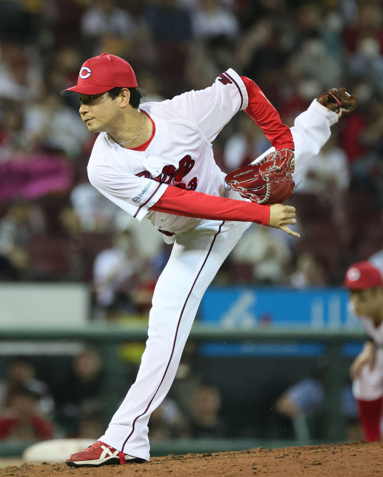広島対阪神　10回表阪神、広島3番手の島内（撮影・加藤孝規）