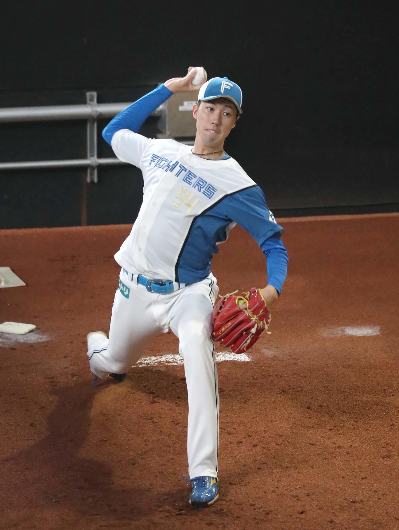 日本ハム福島蓮（2024年7月4日撮影）