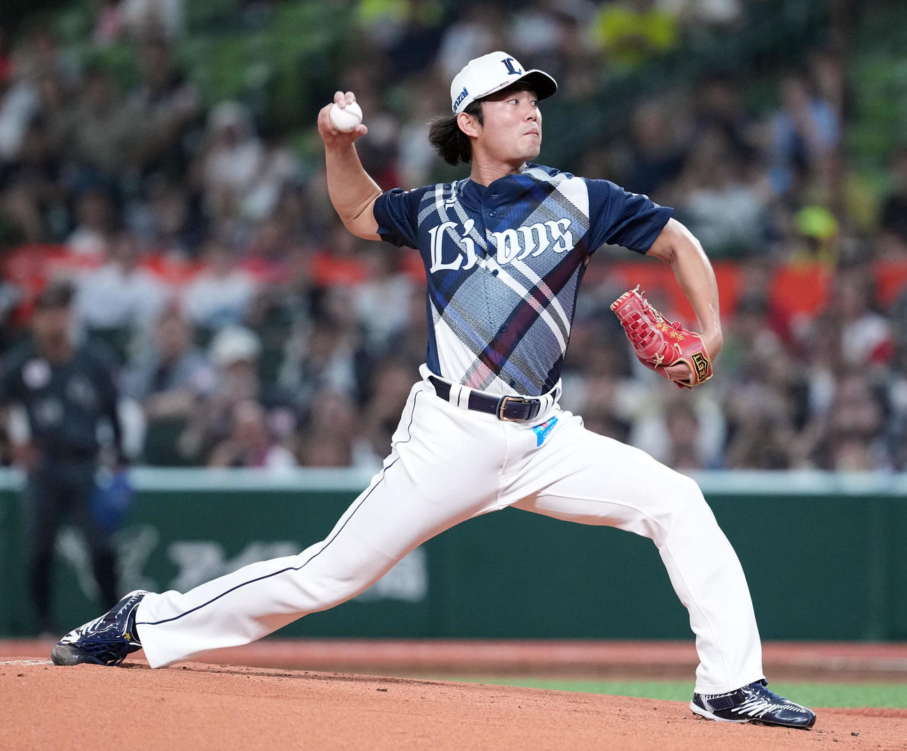 西武対ロッテ　西武の先発今井（撮影・たえ見朱実）