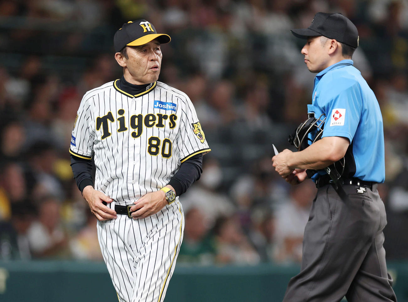 阪神・岡田監督（2024年7月5日撮影）