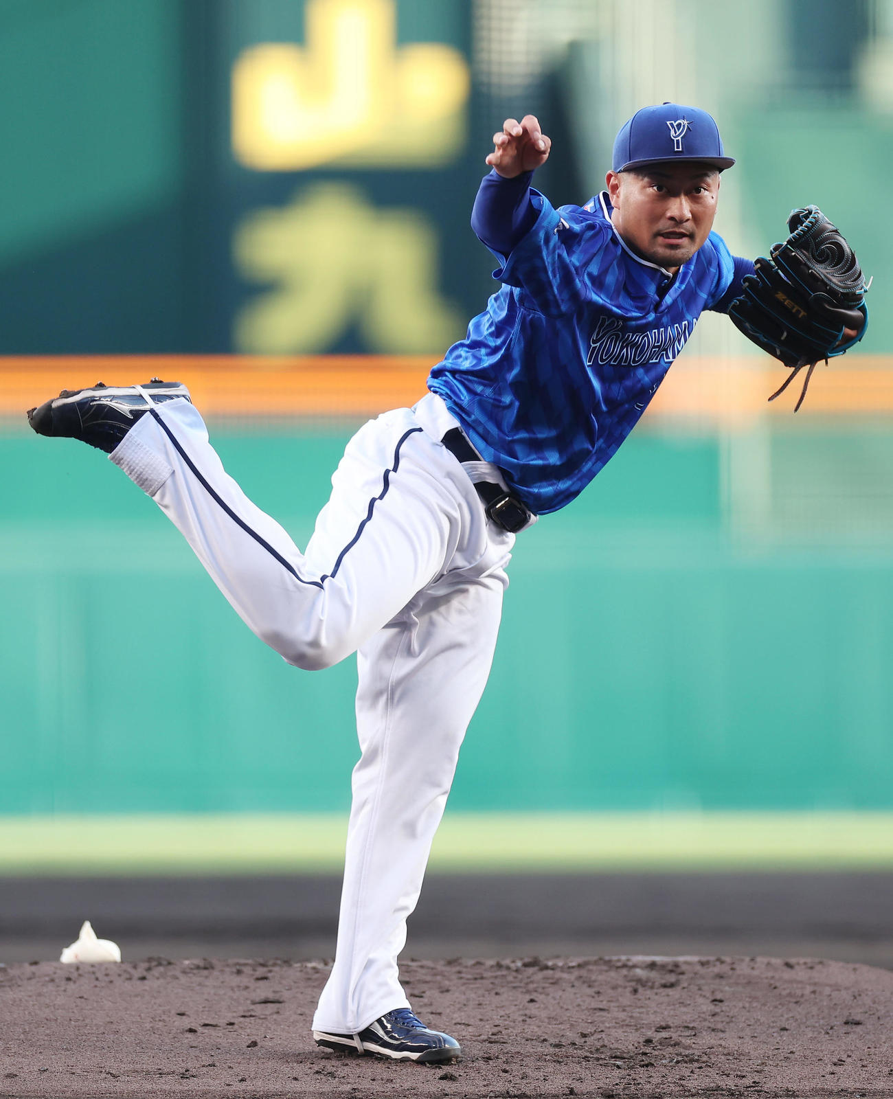 阪神対DeNA　力投するDeNA先発の森唯（撮影・前田充）