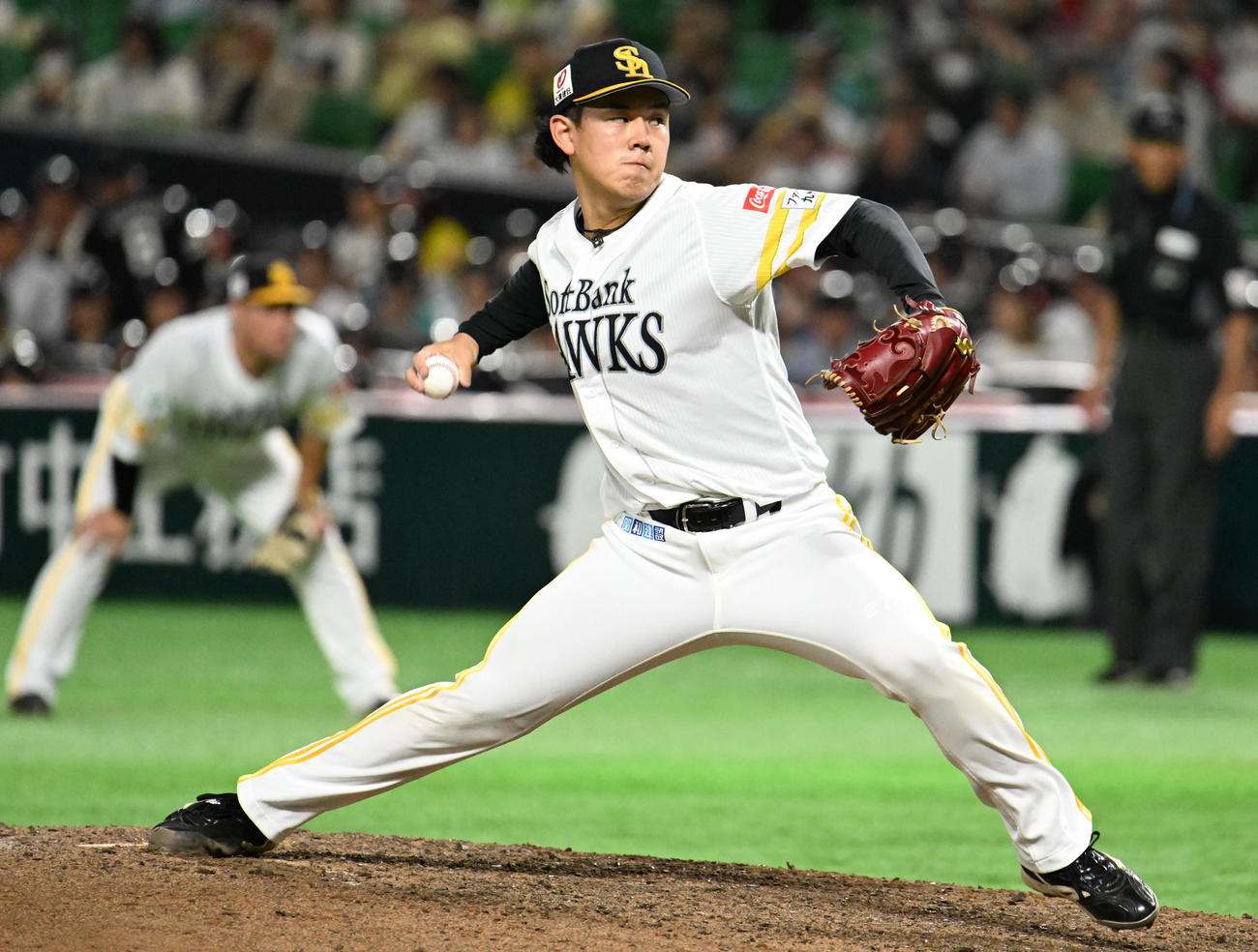 ソフトバンク岩井俊介（2024年5月21日撮影）